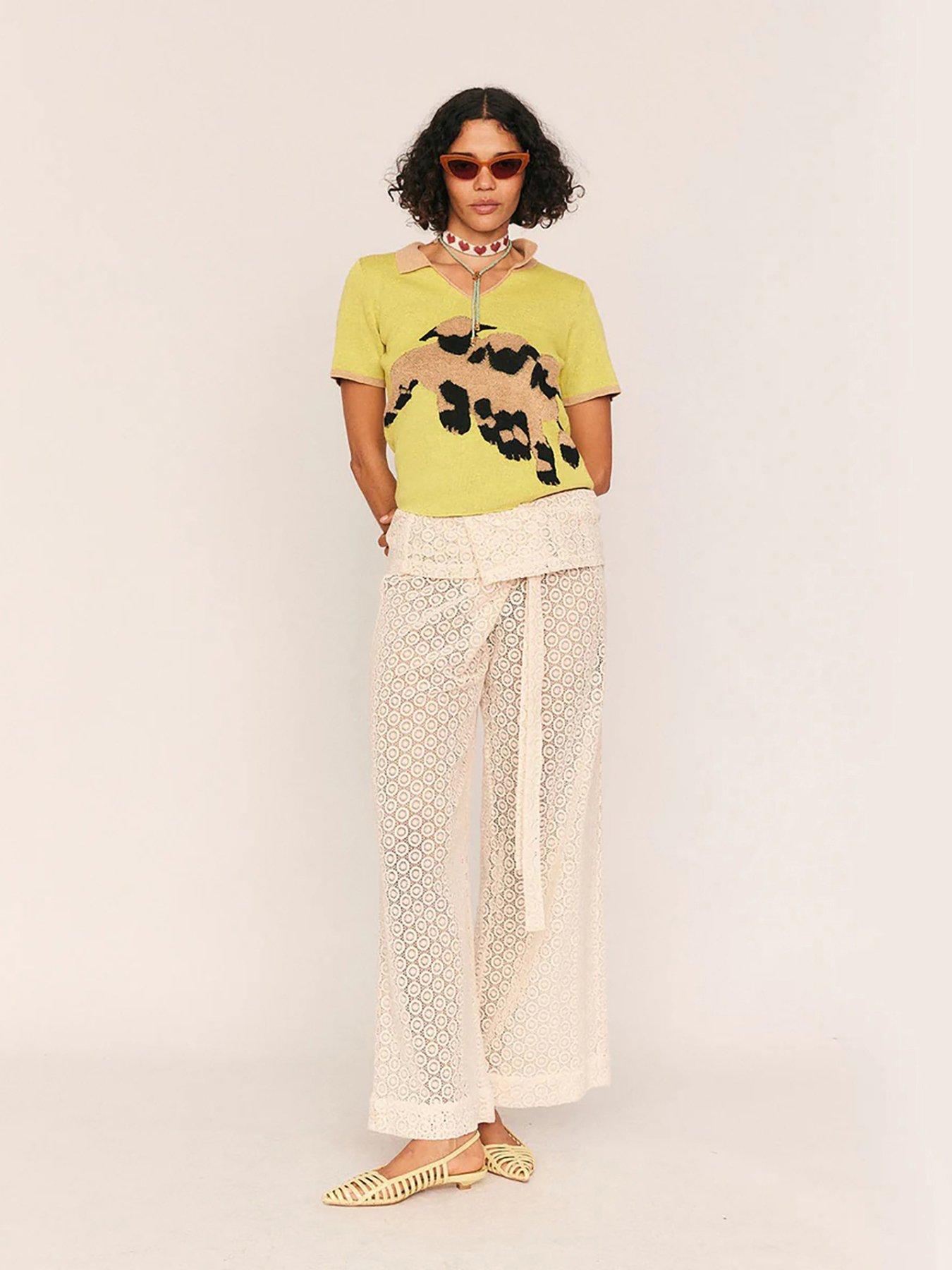Summery Lace Fisherman Layered Pant
