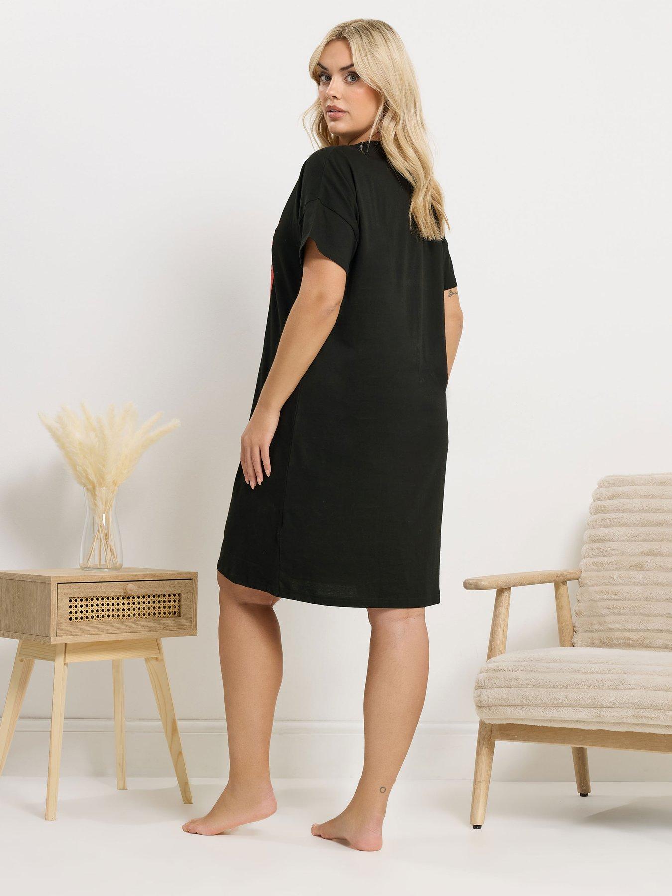 Image 2 of 5 of Yours Curve Sardines Sleep T-shirt