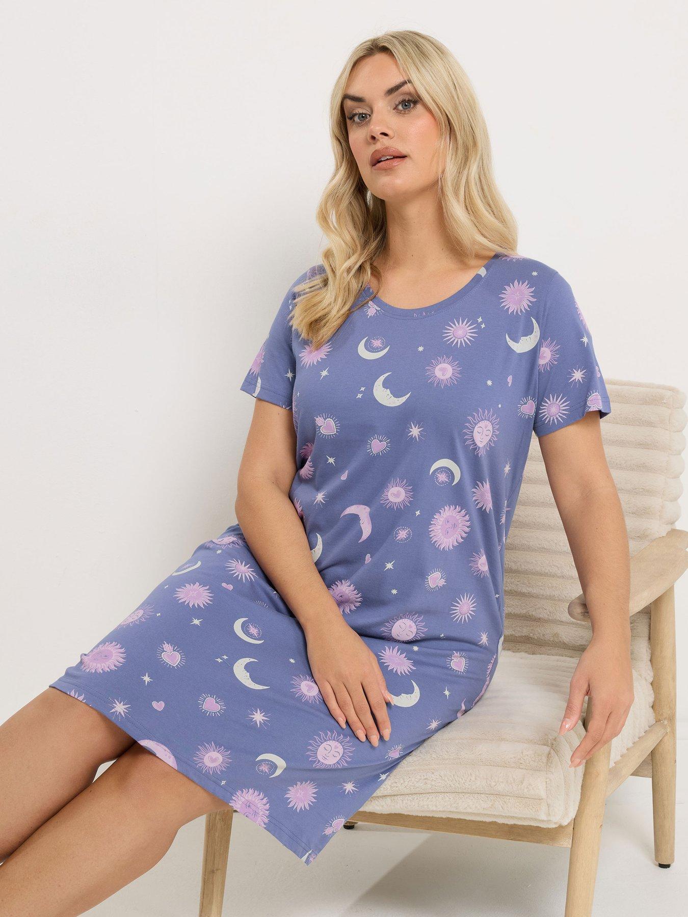 Image 3 of 5 of Yours Curve Celestial Dipped Back Nightdress