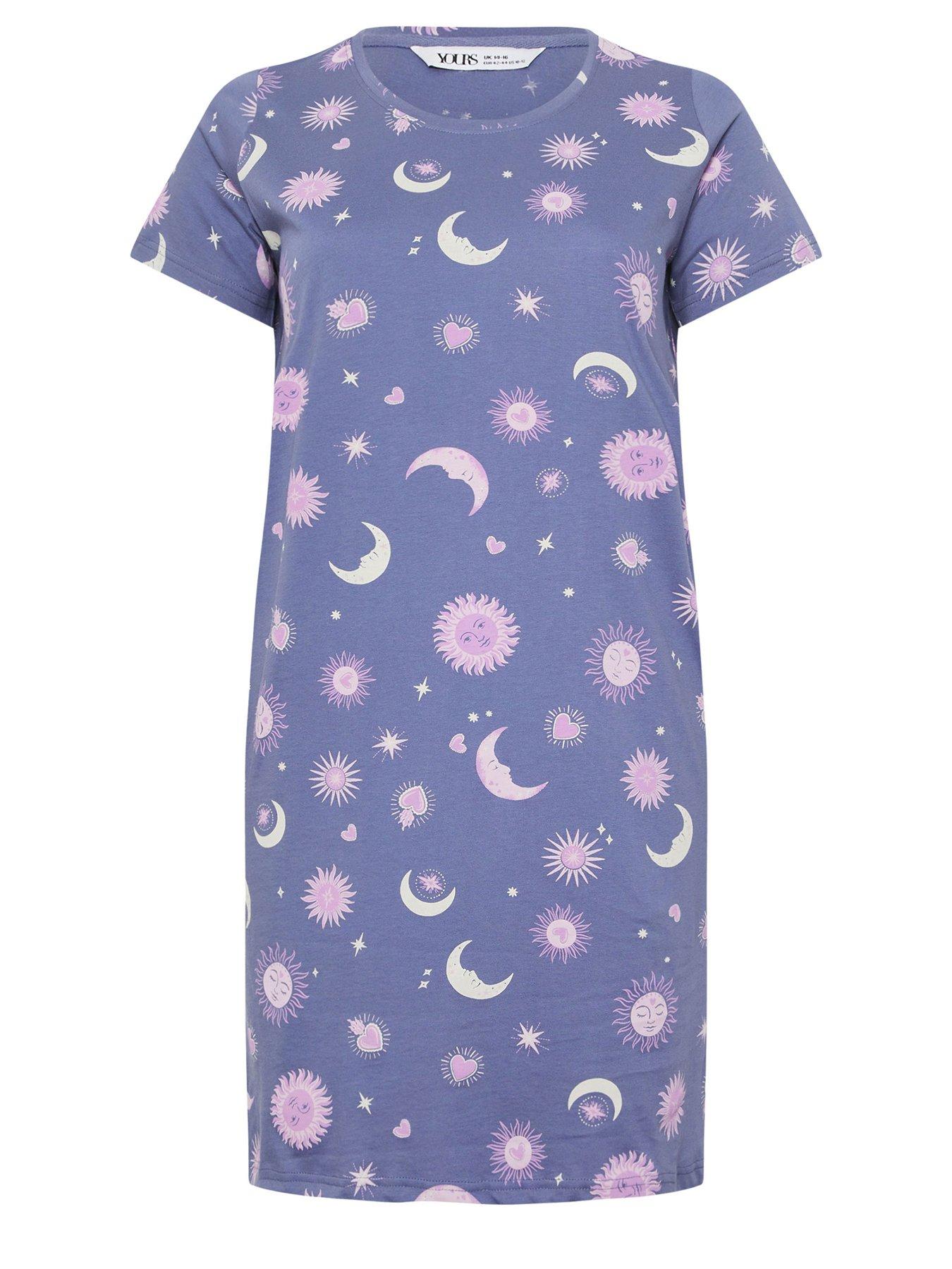 Image 5 of 5 of Yours Curve Celestial Dipped Back Nightdress