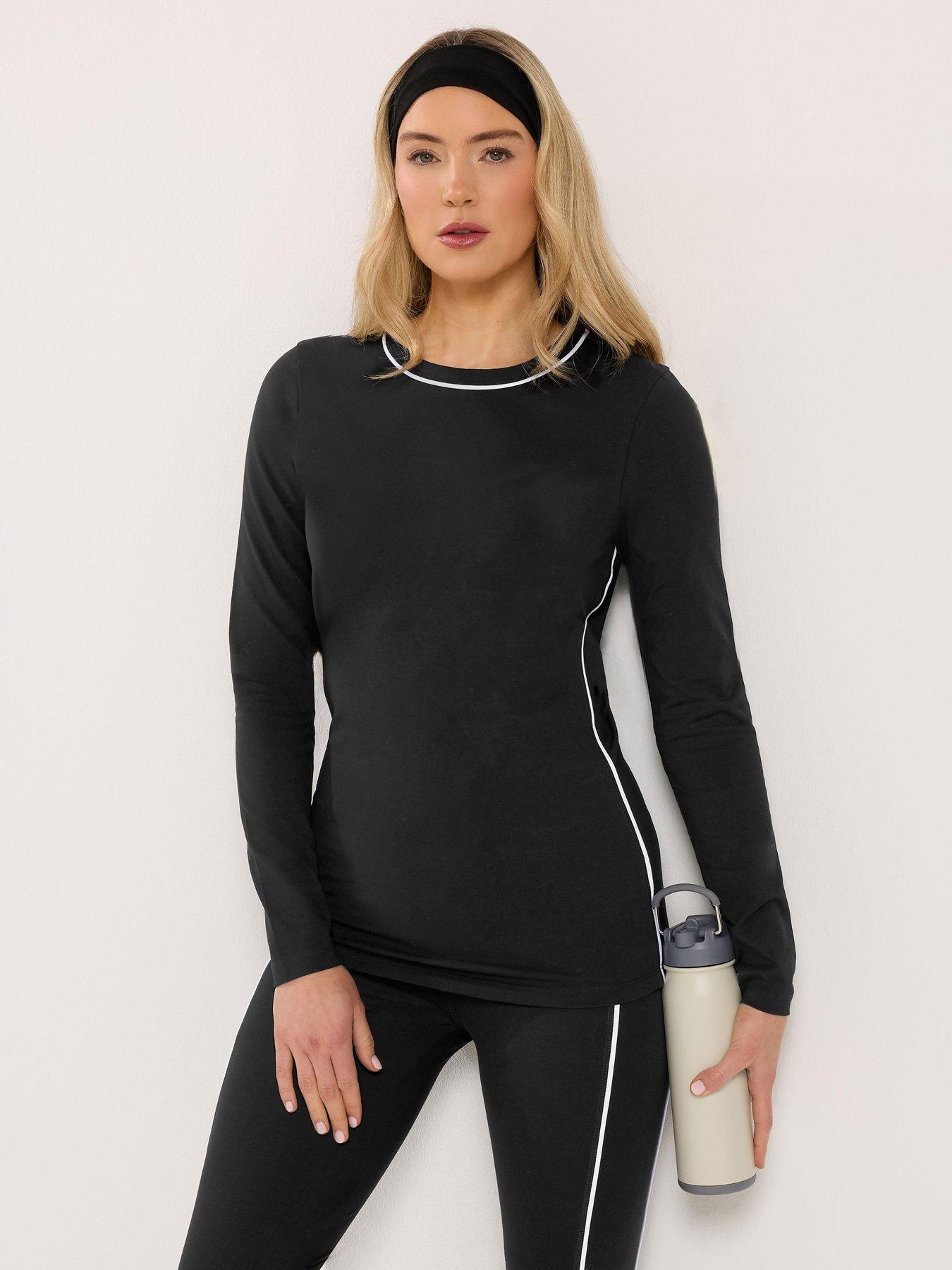 Long Tall Sally Tall Active Piped Long Sleeve Top