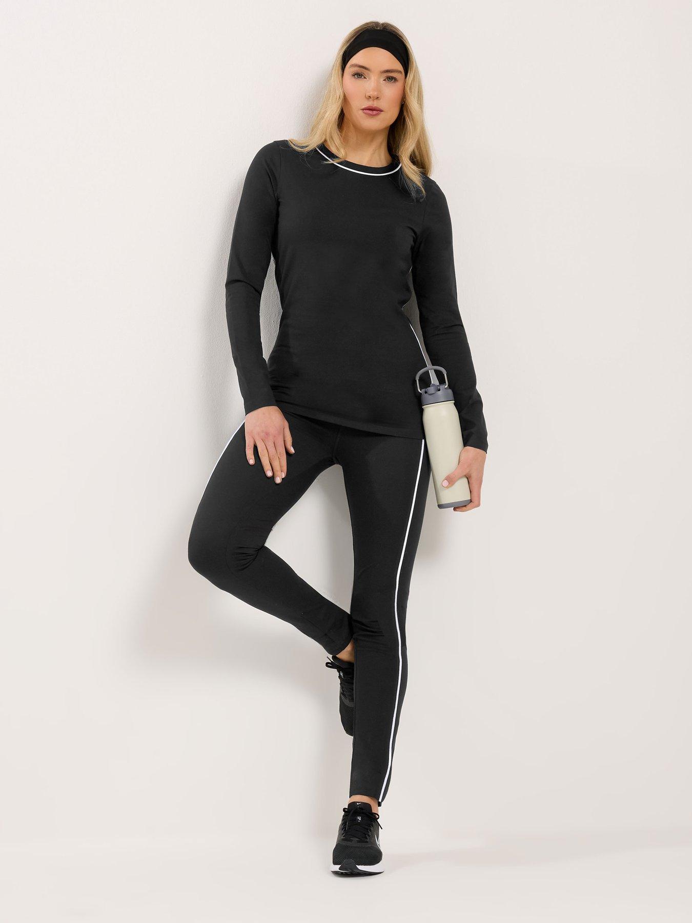 Image 3 of 6 of Long Tall Sally Tall Active Piped Leggings