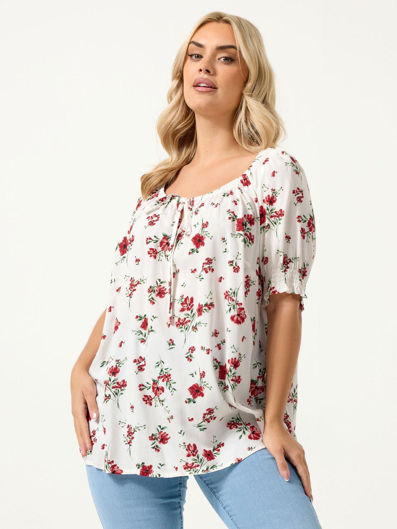 Yours Curve Floral Gypsy Top