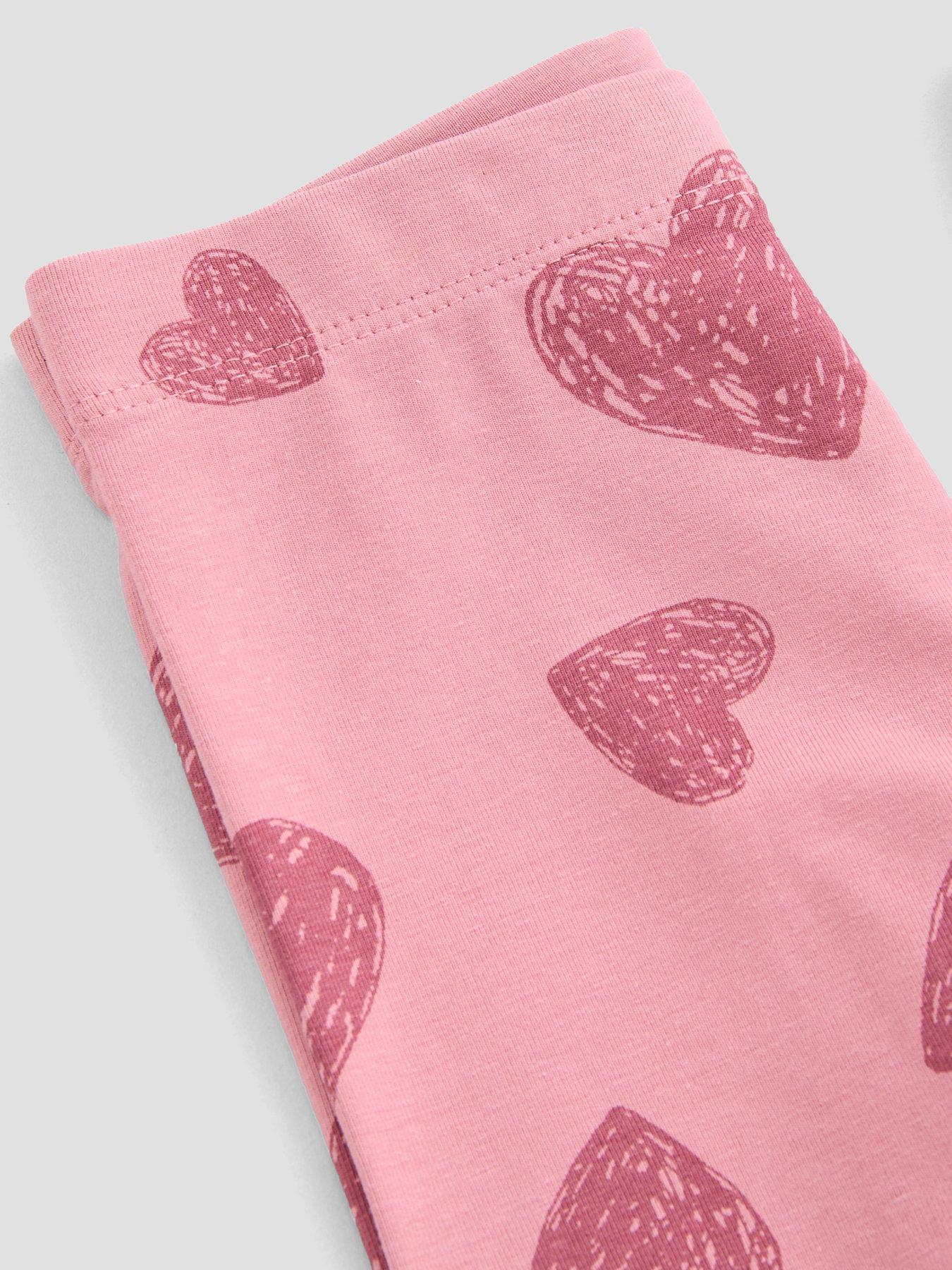 Image 5 of 5 of The Very Collection Girls Peplum Heart Print Sweatshirt And Legging Set (9 months - 7 years) - Pink