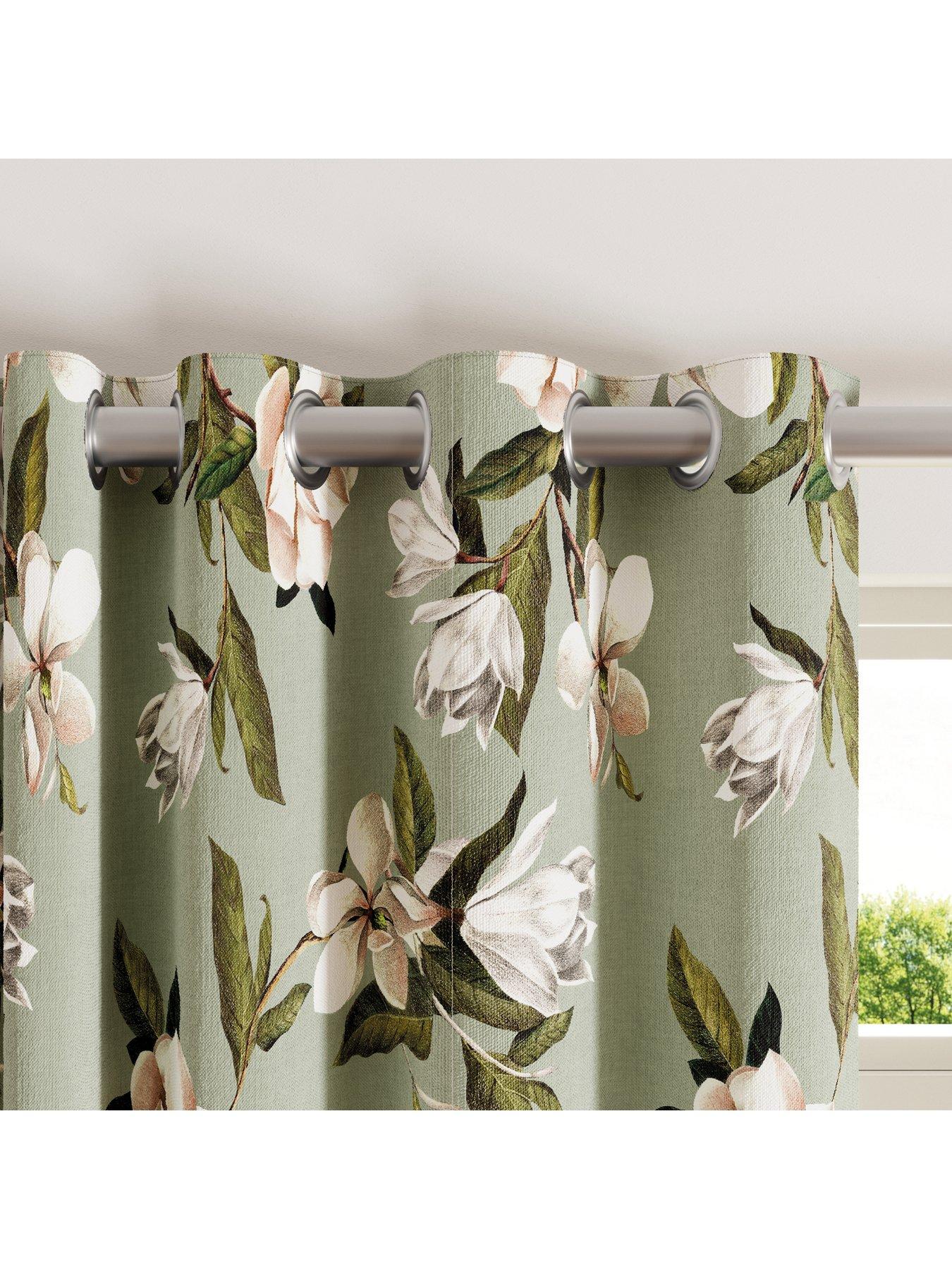 Image 2 of 4 of Ted Baker Opal Floral Lined Blackout Curtains