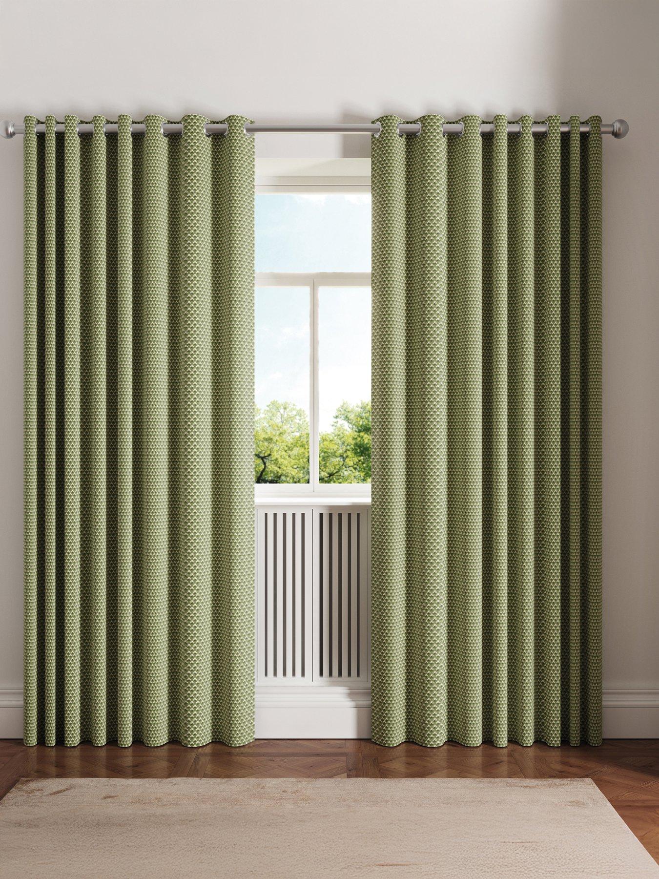 Ted Baker Palm Geo Lined Blackout Curtains