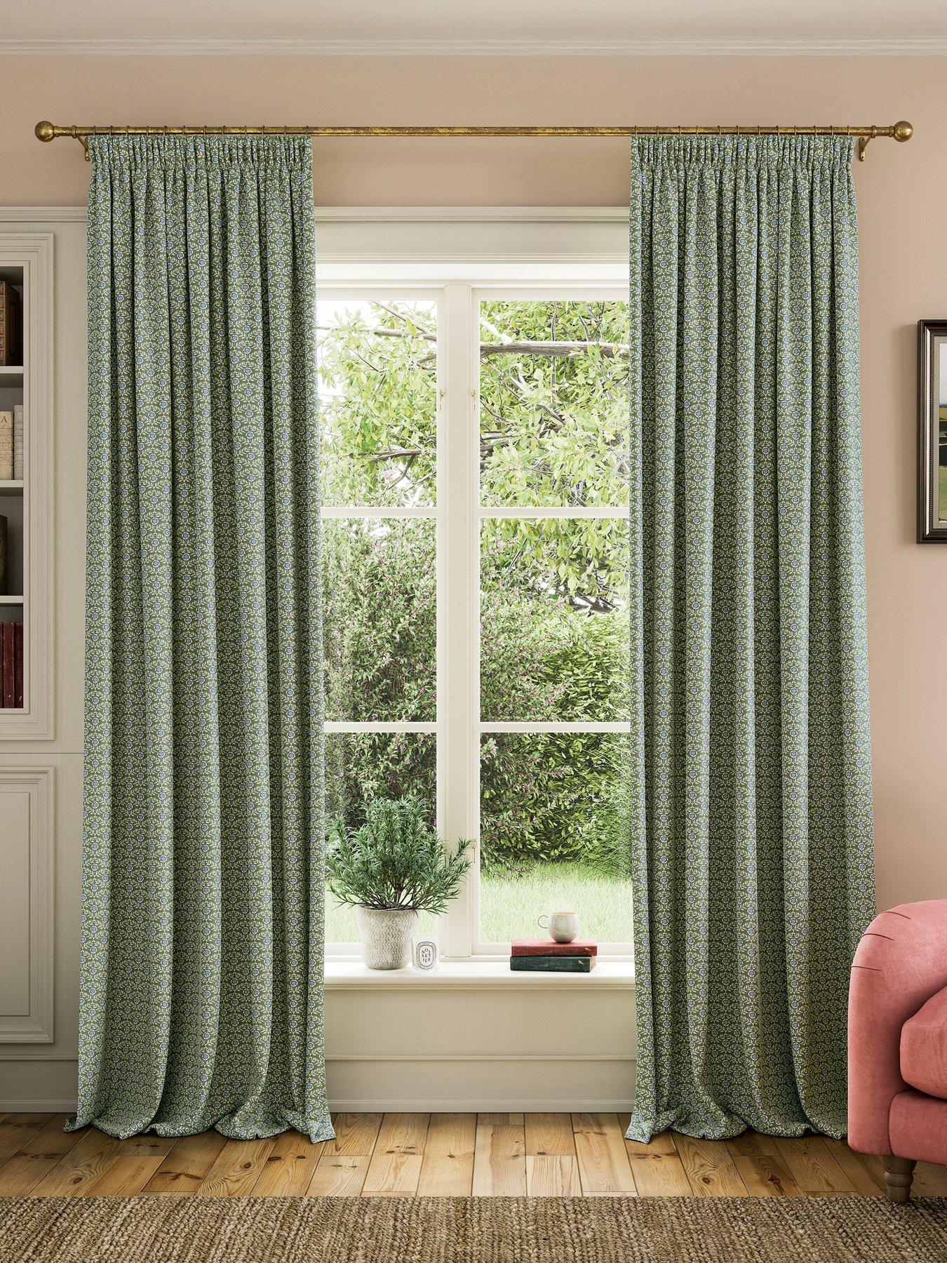 Joules Floral Foulard Lined Curtains