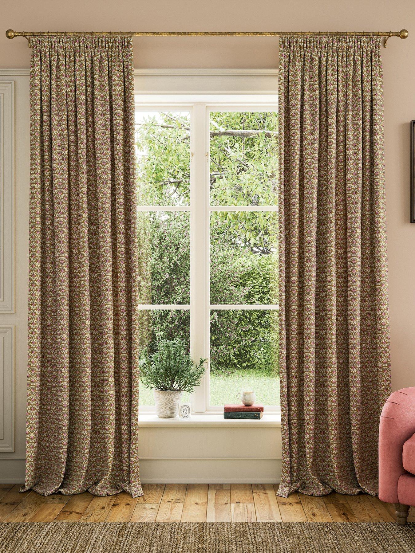 Joules Floral Foulard Lined Curtains