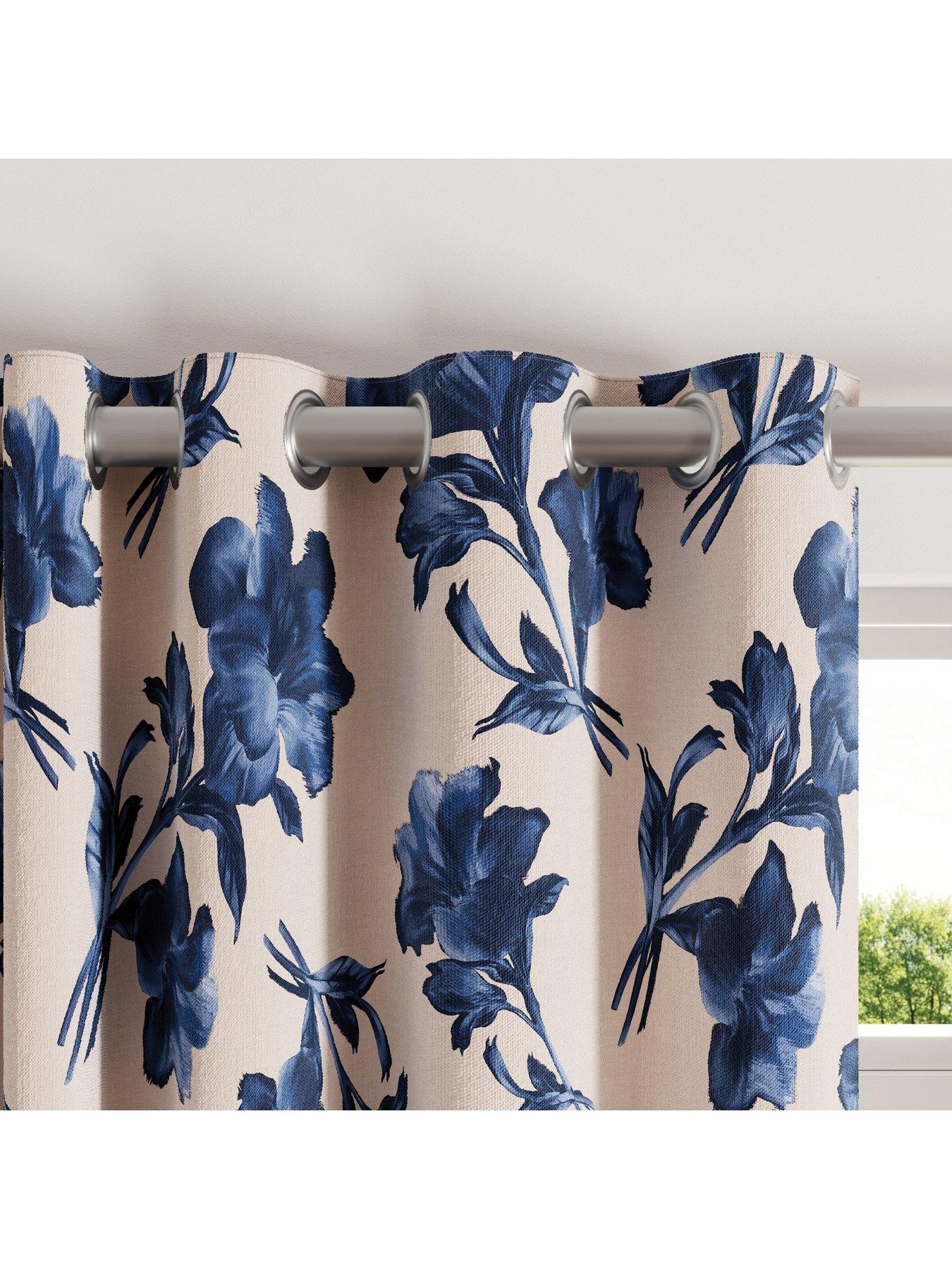 Image 2 of 4 of Ted Baker Midnight Garden Lined Blackout Curtains