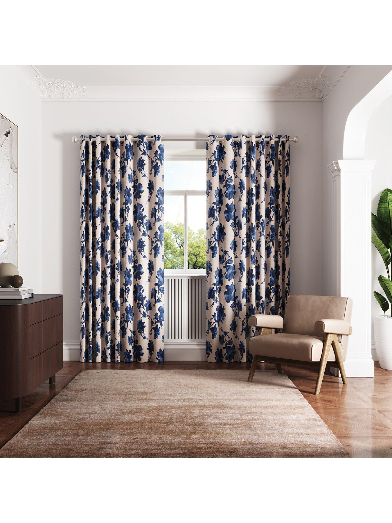 Image 4 of 4 of Ted Baker Midnight Garden Lined Blackout Curtains