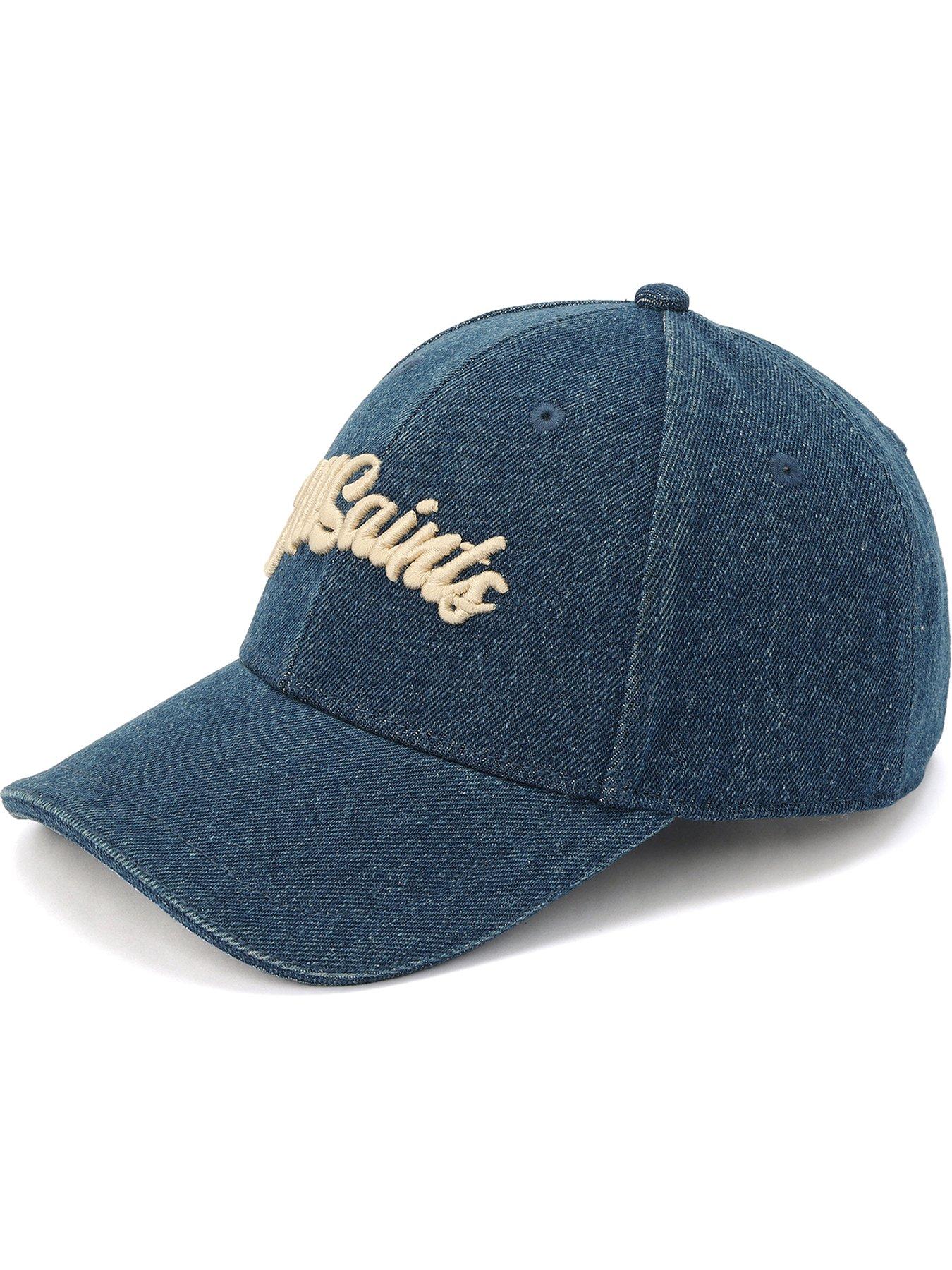 AllSaints Denim Baseball Cap - Blue