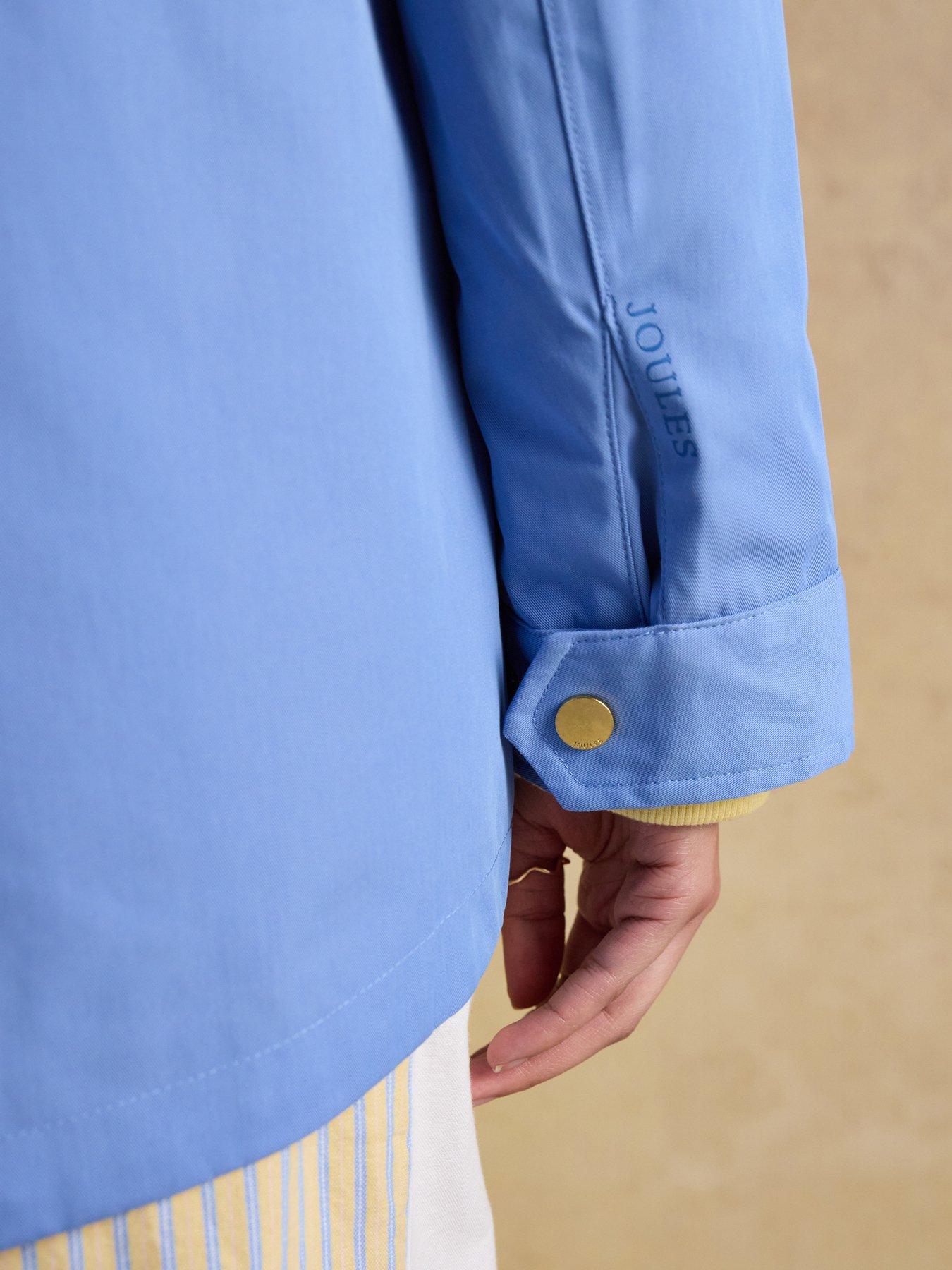 Image 7 of 7 of Joules Portwell Hooded Waterproof Raincoat - Blue