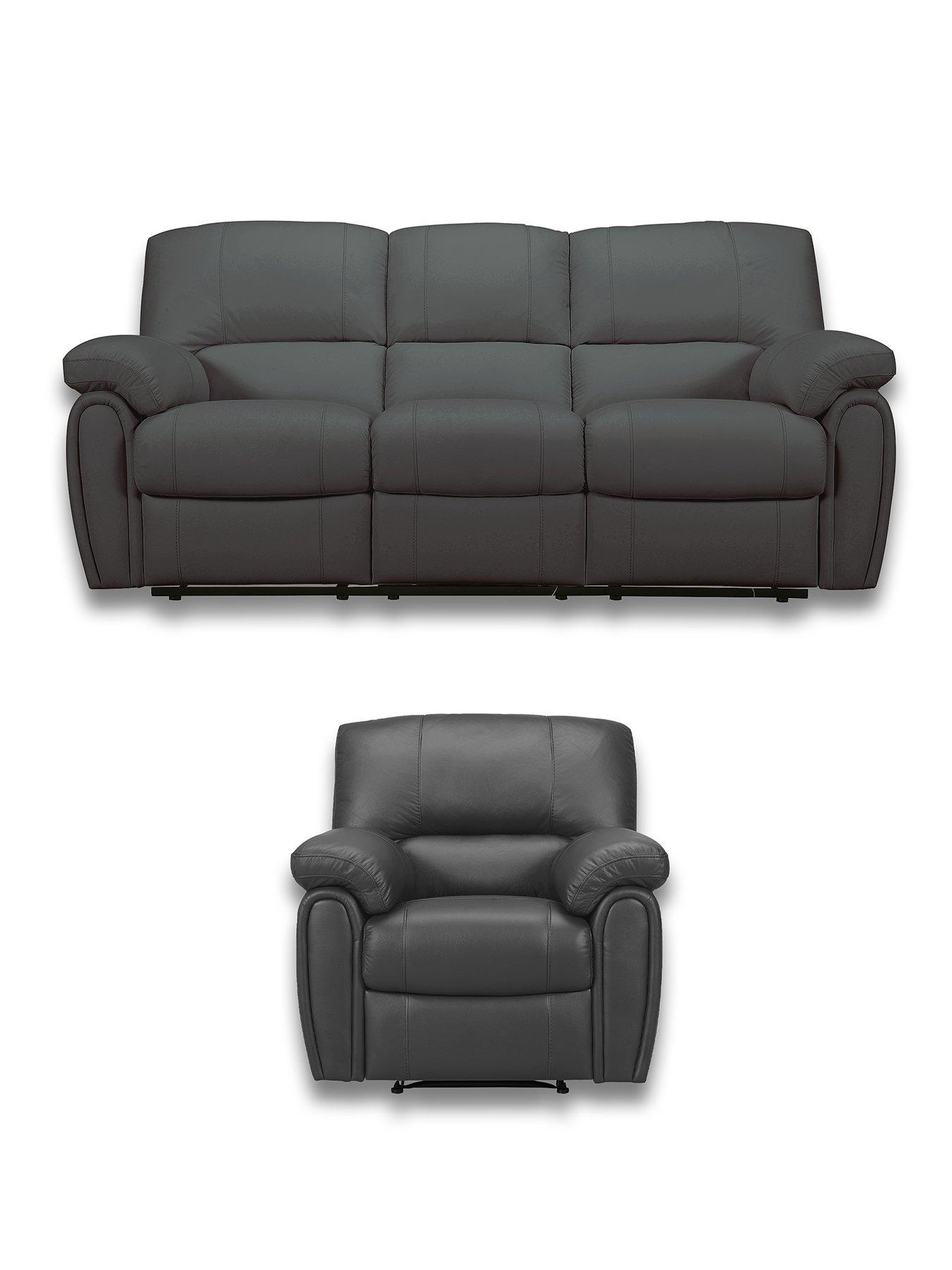 The Very Collection: Leighton Manual Recliner 3 Seater + Chair