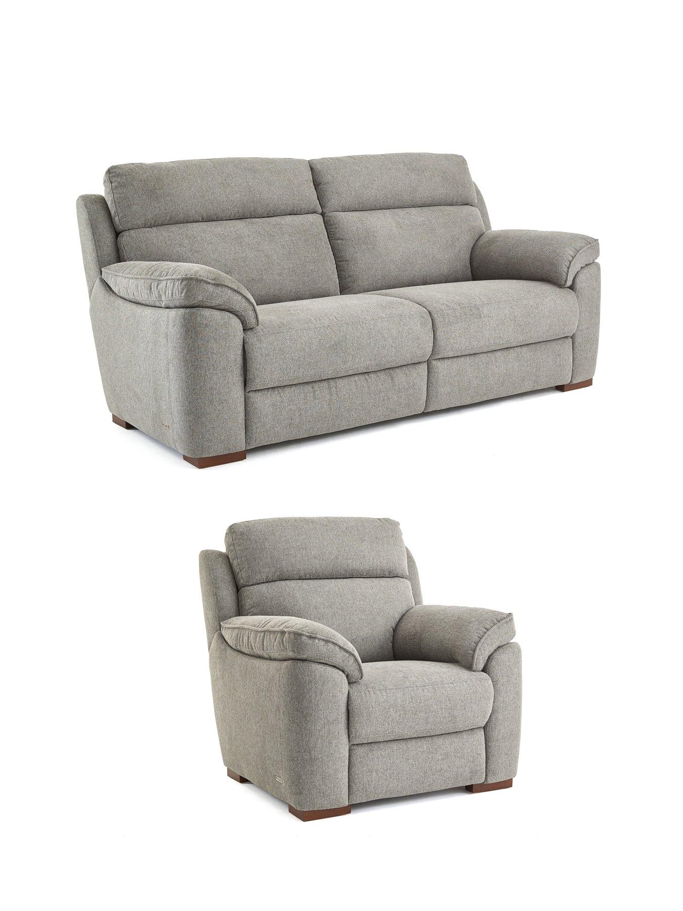 Image 3 of 7 of The Very Collection Sander Fabric 3 Seater + Armchair (Buy &amp; SAVE!)&nbsp;-&nbsp;FSC&reg; Certified