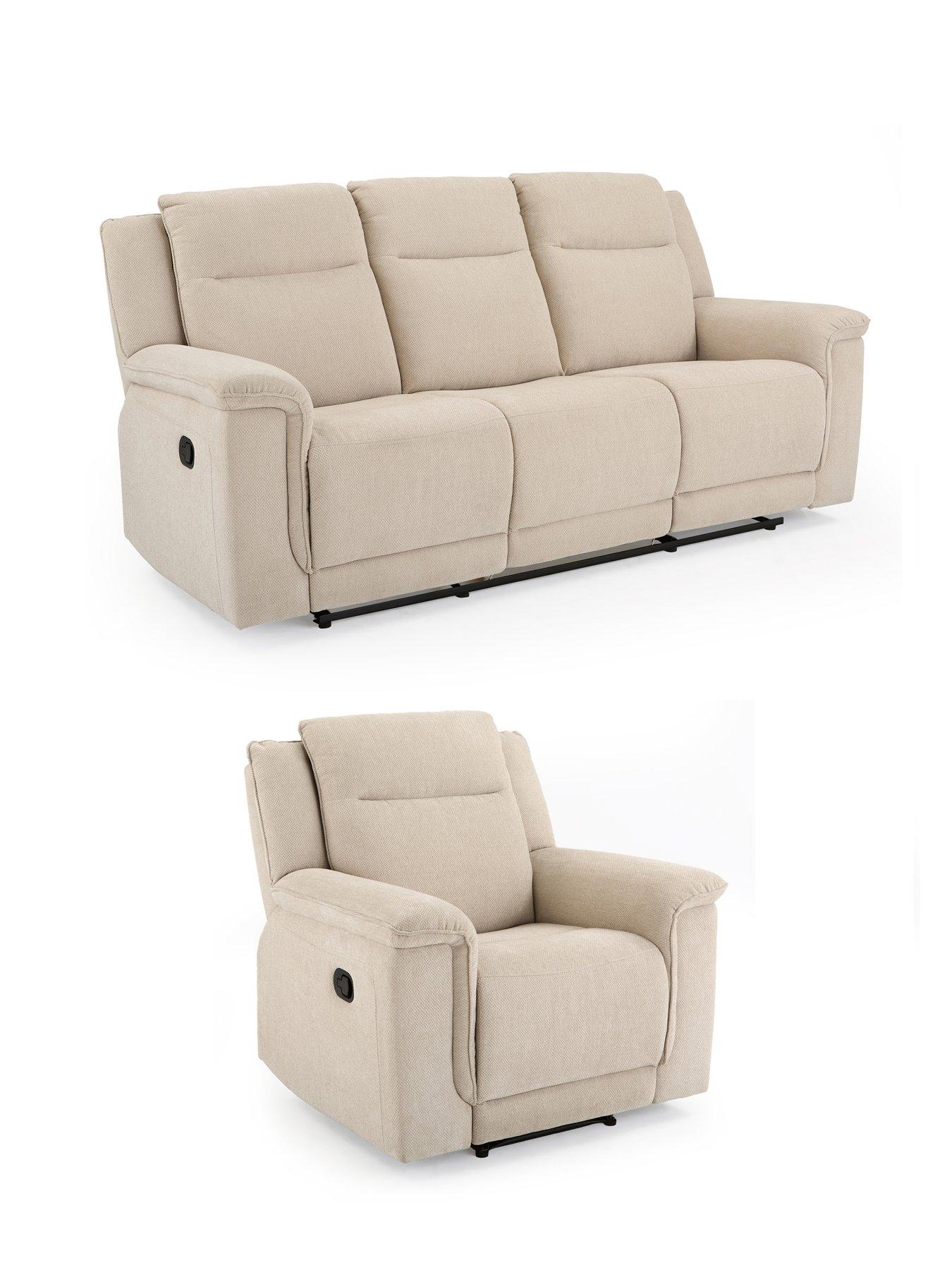 Image 3 of 7 of The Very Collection Miro Fabric 3 Seater + Chair