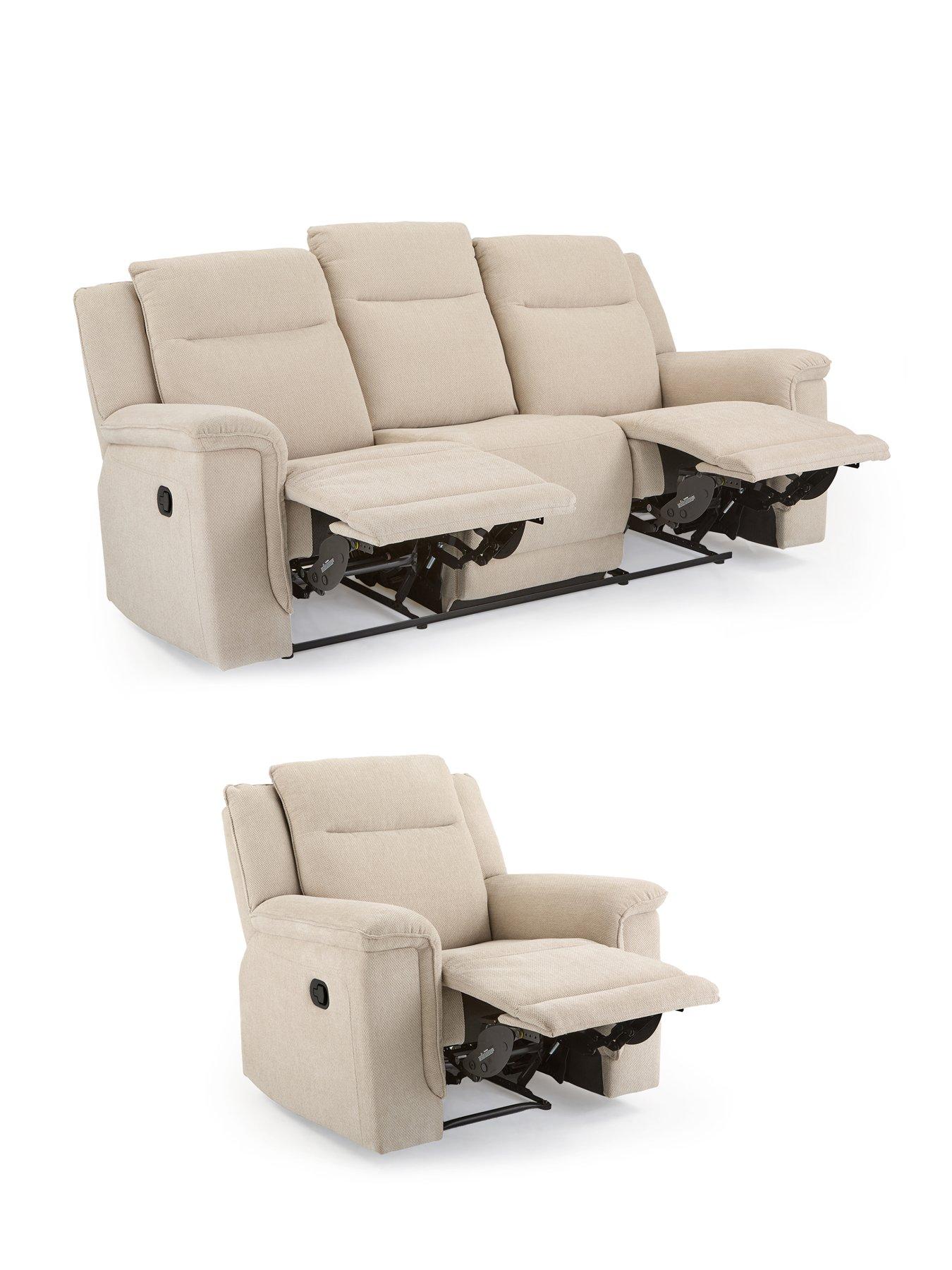 Image 4 of 7 of The Very Collection Miro Fabric 3 Seater + Chair