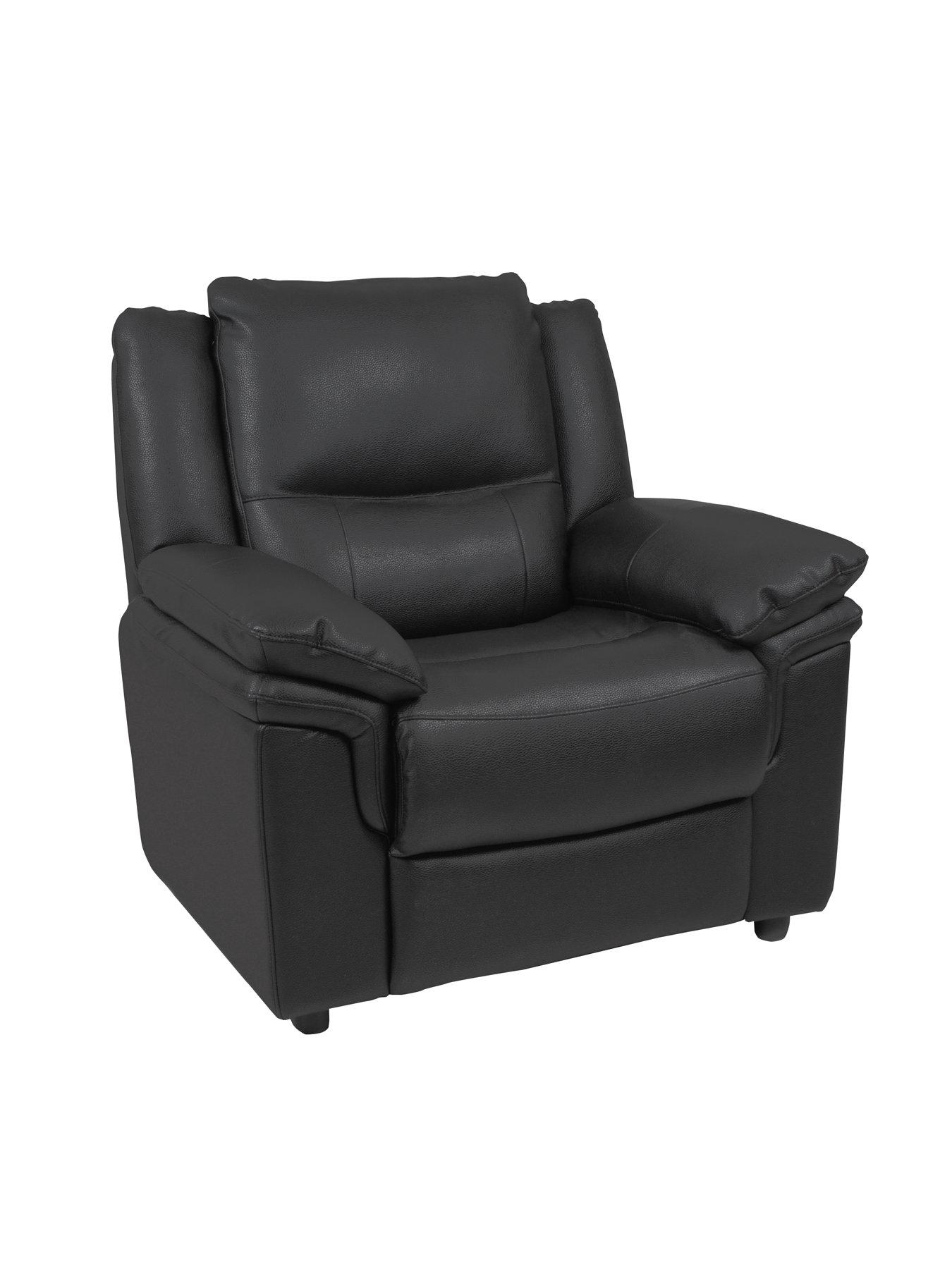 Image 3 of 6 of The Very Collection Albion Faux Leather Static 3 Seater + Chair