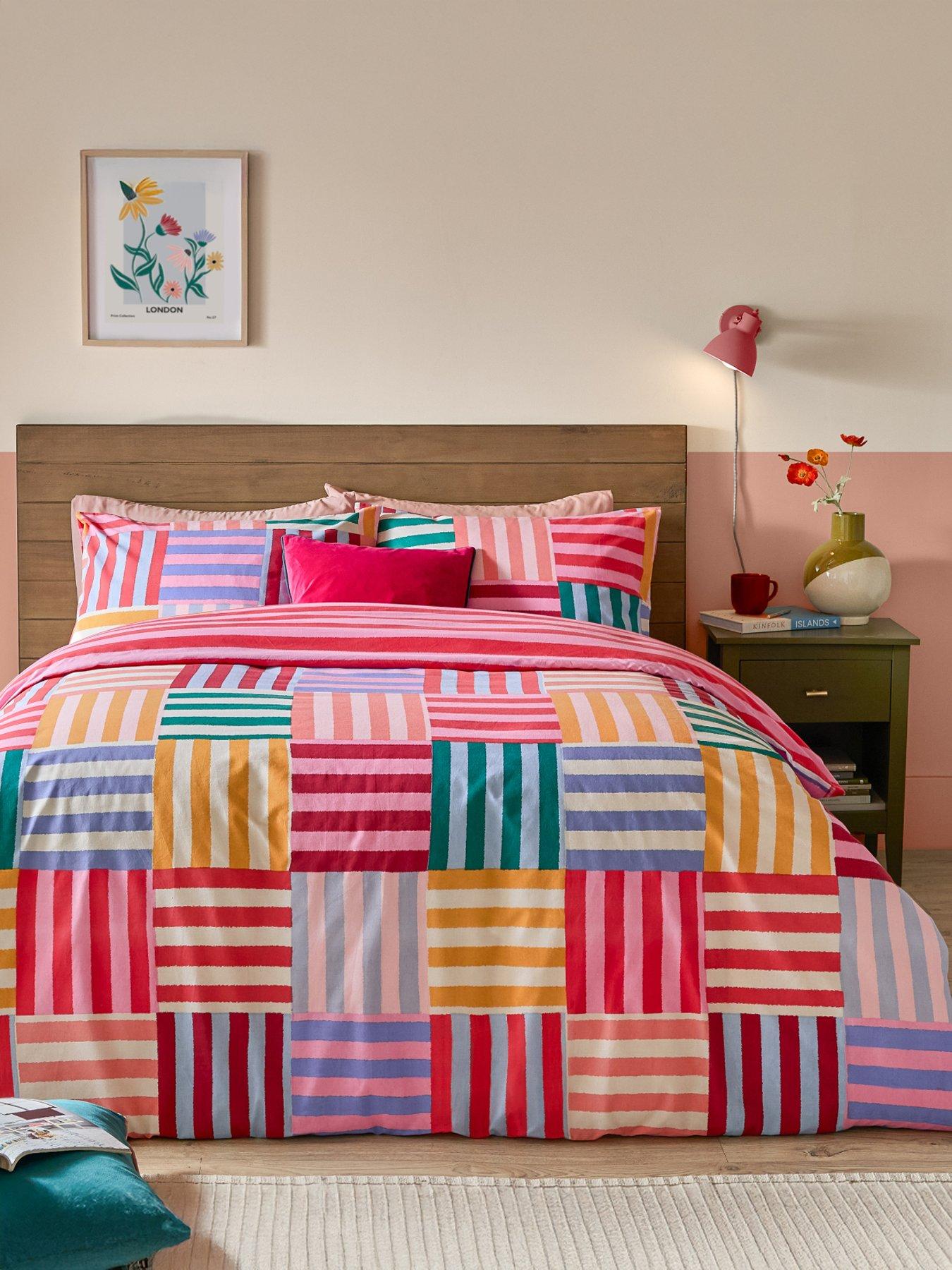 Furn Ana Stripe Single Duvet Set Multi