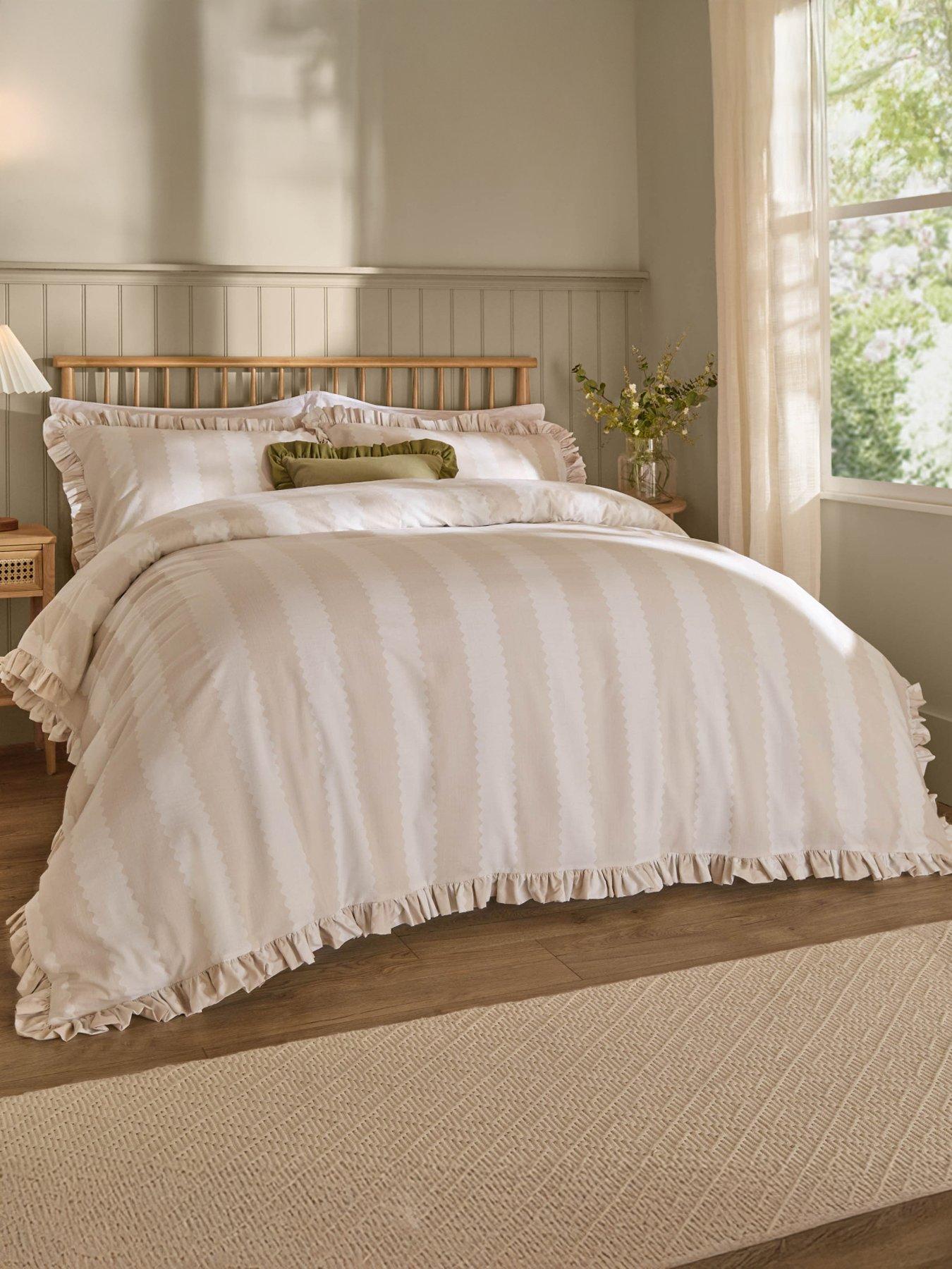 Wylder Birdie Stripe Duvet Set Natural