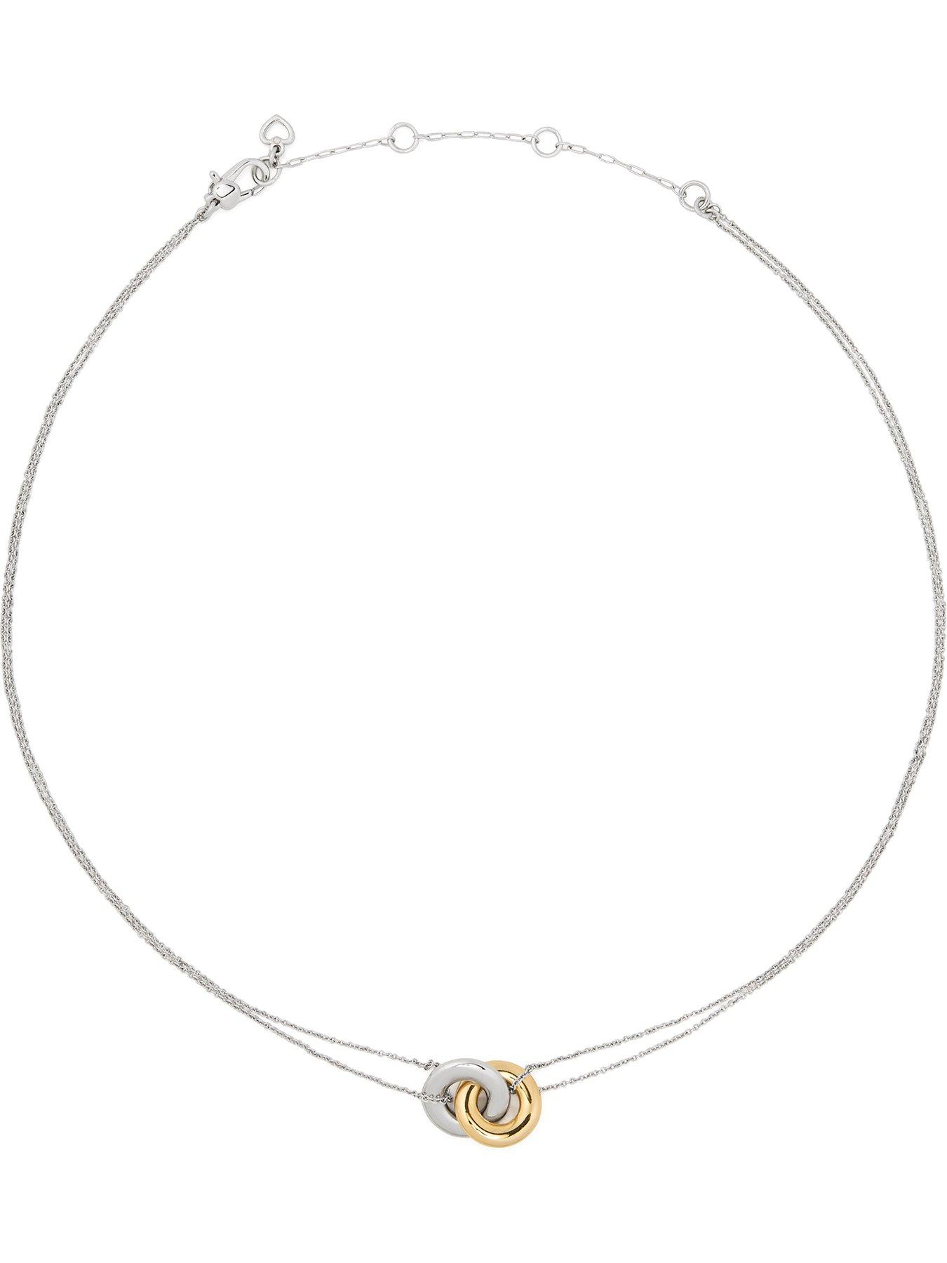 Image 1 of 3 of Kate Spade New York Interlock Small Pendant - Silver
