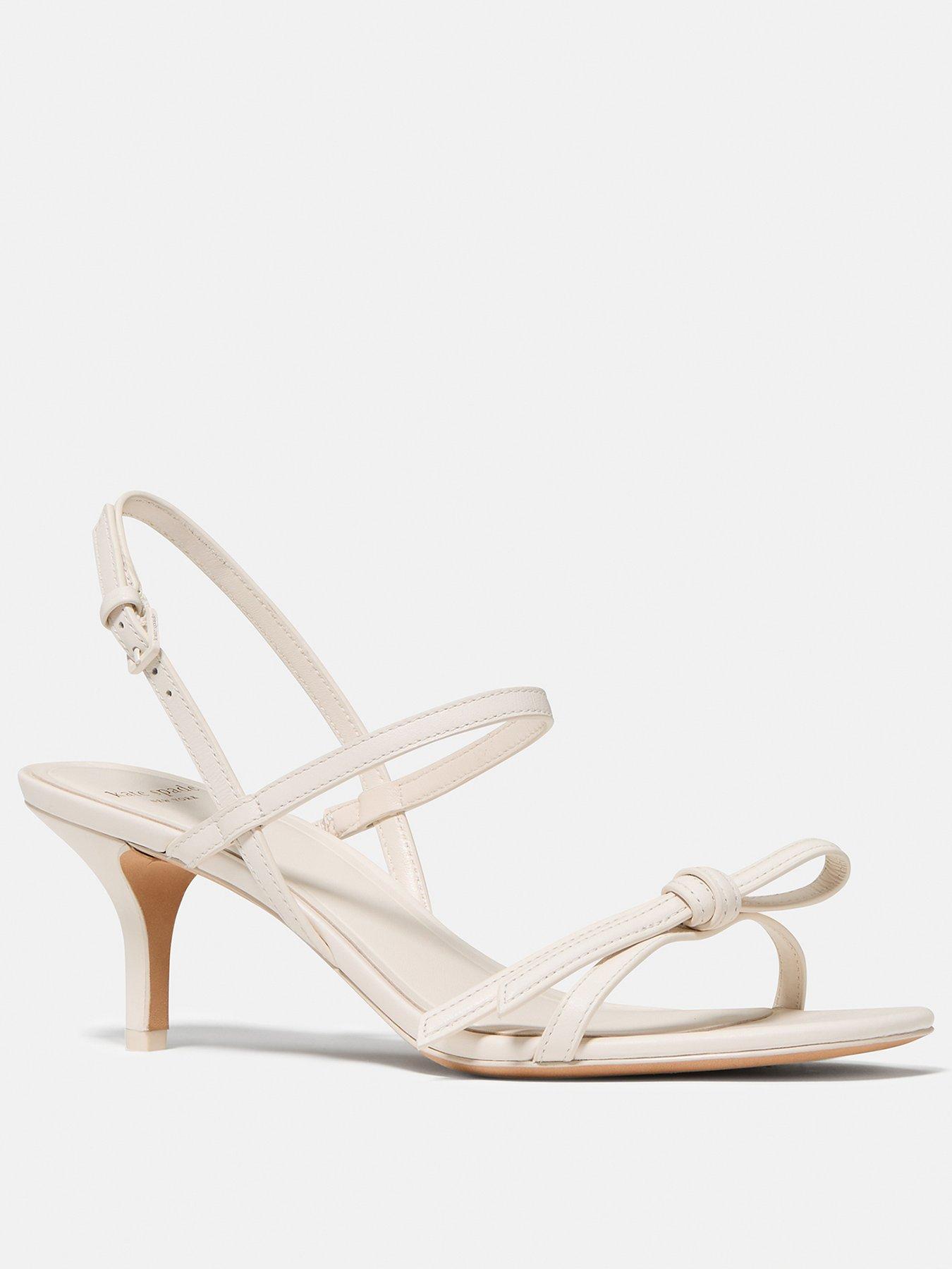 Image 2 of 3 of Kate Spade New York Loop Kitten Heel Sandal - Cream