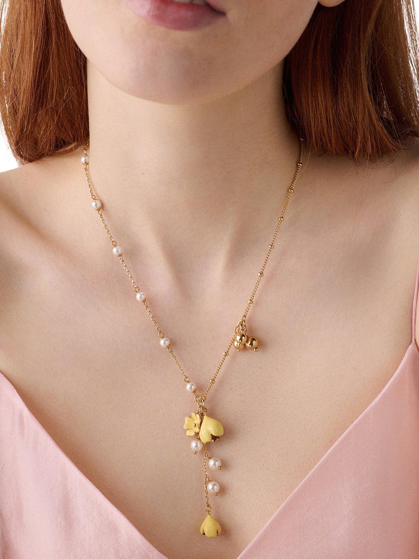 Kate Spade New York Golden Bloom Necklace - Yellow