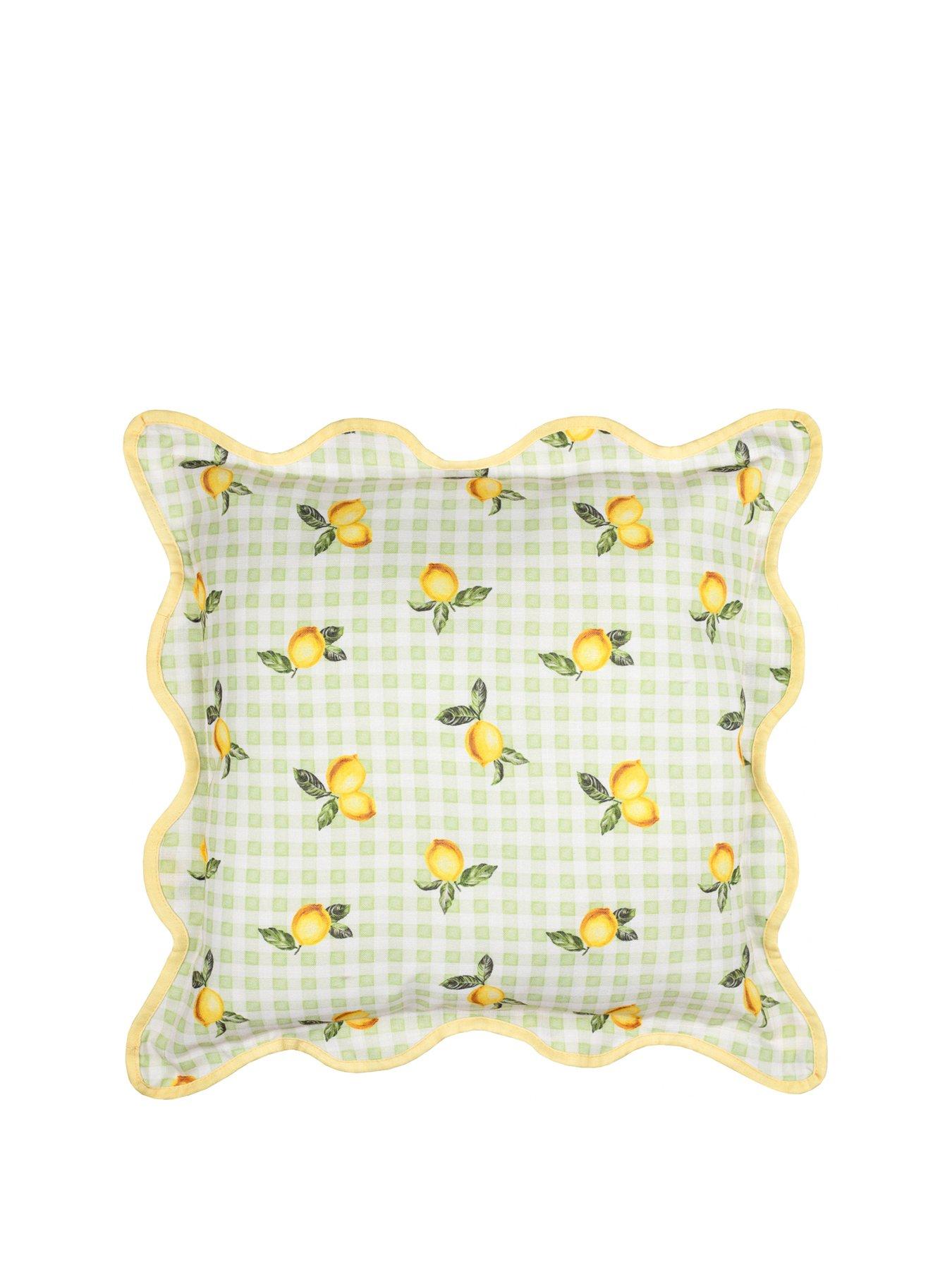 Image 2 of 6 of Furn Fruits Lemons 45X45 Outdoor Polyester Cushion Sage