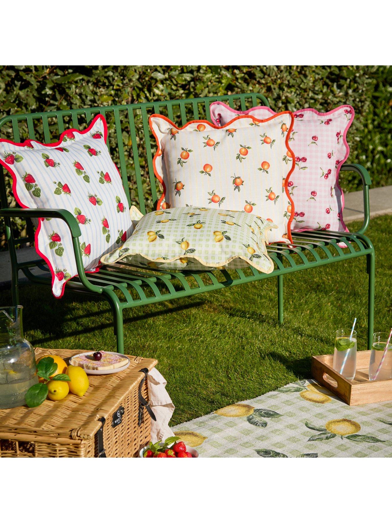 Image 6 of 6 of Furn Fruits Lemons 45X45 Outdoor Polyester Cushion Sage