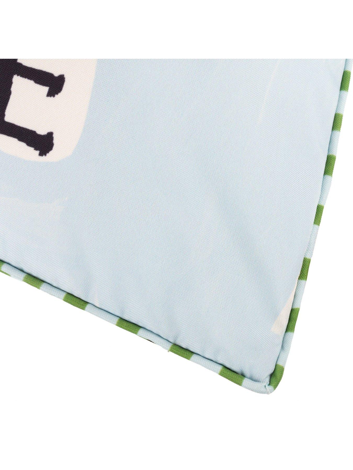 Image 5 of 6 of Furn Mediterranean Olive 45X45 Outdoor Polyester Cushion Olive/Blue