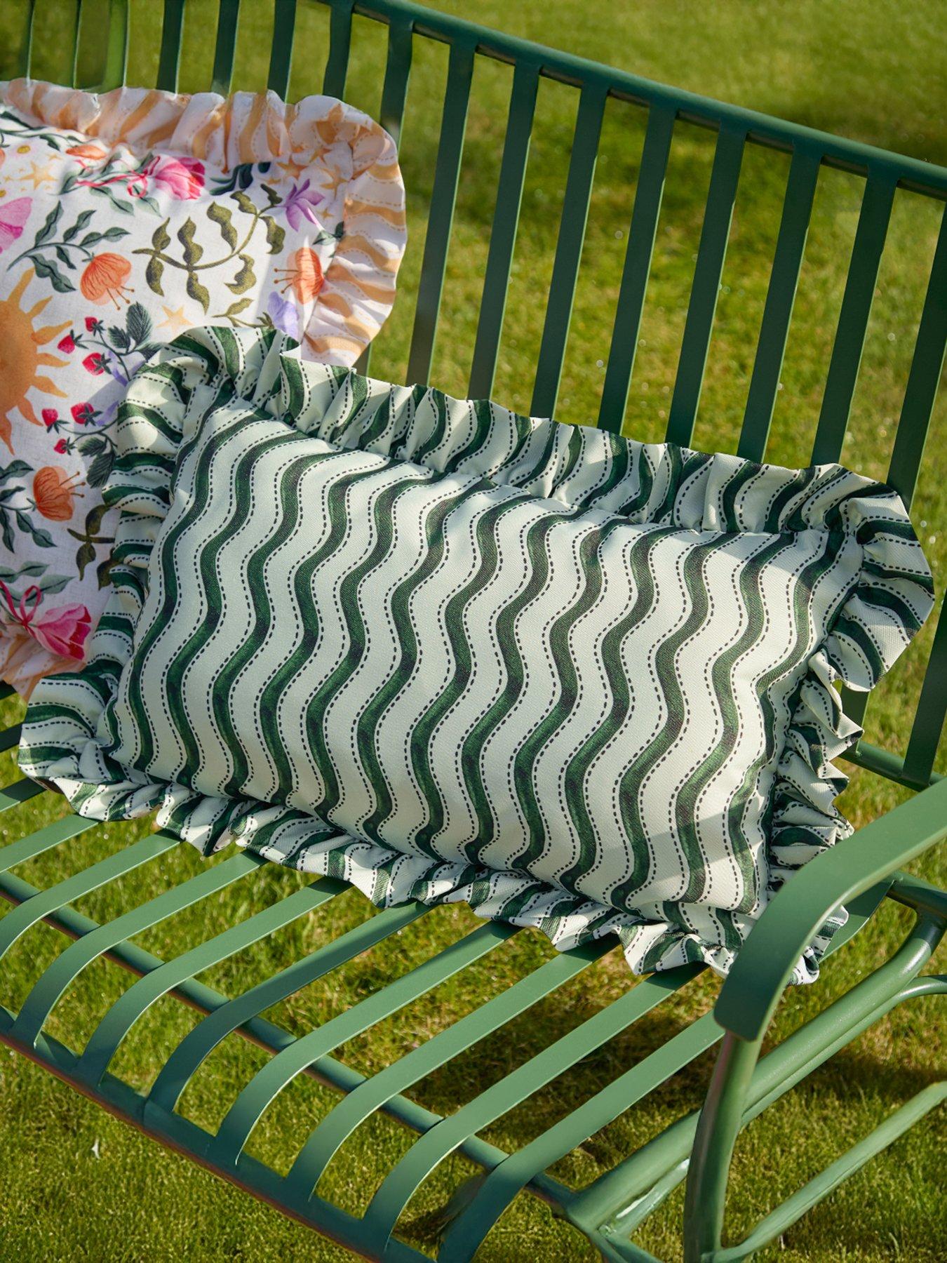 Furn Summer Solstice Wiggly Stripe 30X50 Outdoor Polyester Cushion