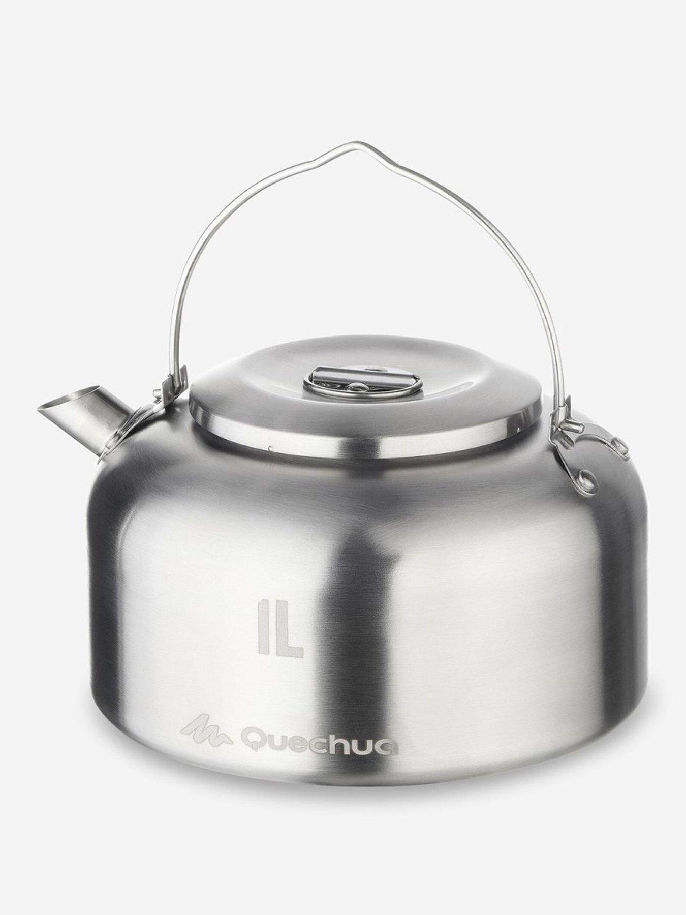 Decathlon 1L Stainless Steel Kettle 500 for Camping, Bivouacking and Hiking