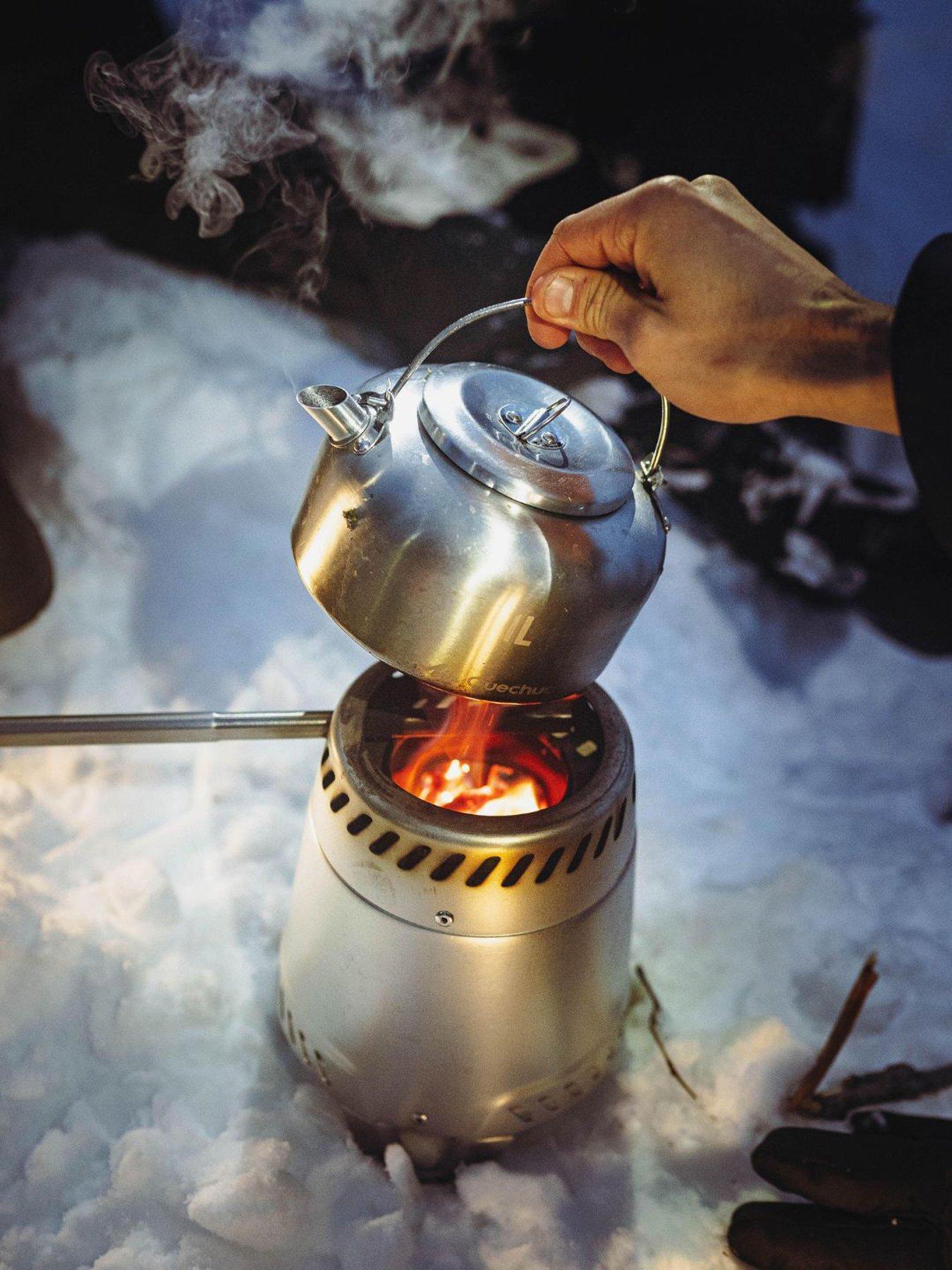 Image 3 of 6 of Decathlon 1L Stainless Steel Kettle 500 for Camping, Bivouacking and Hiking