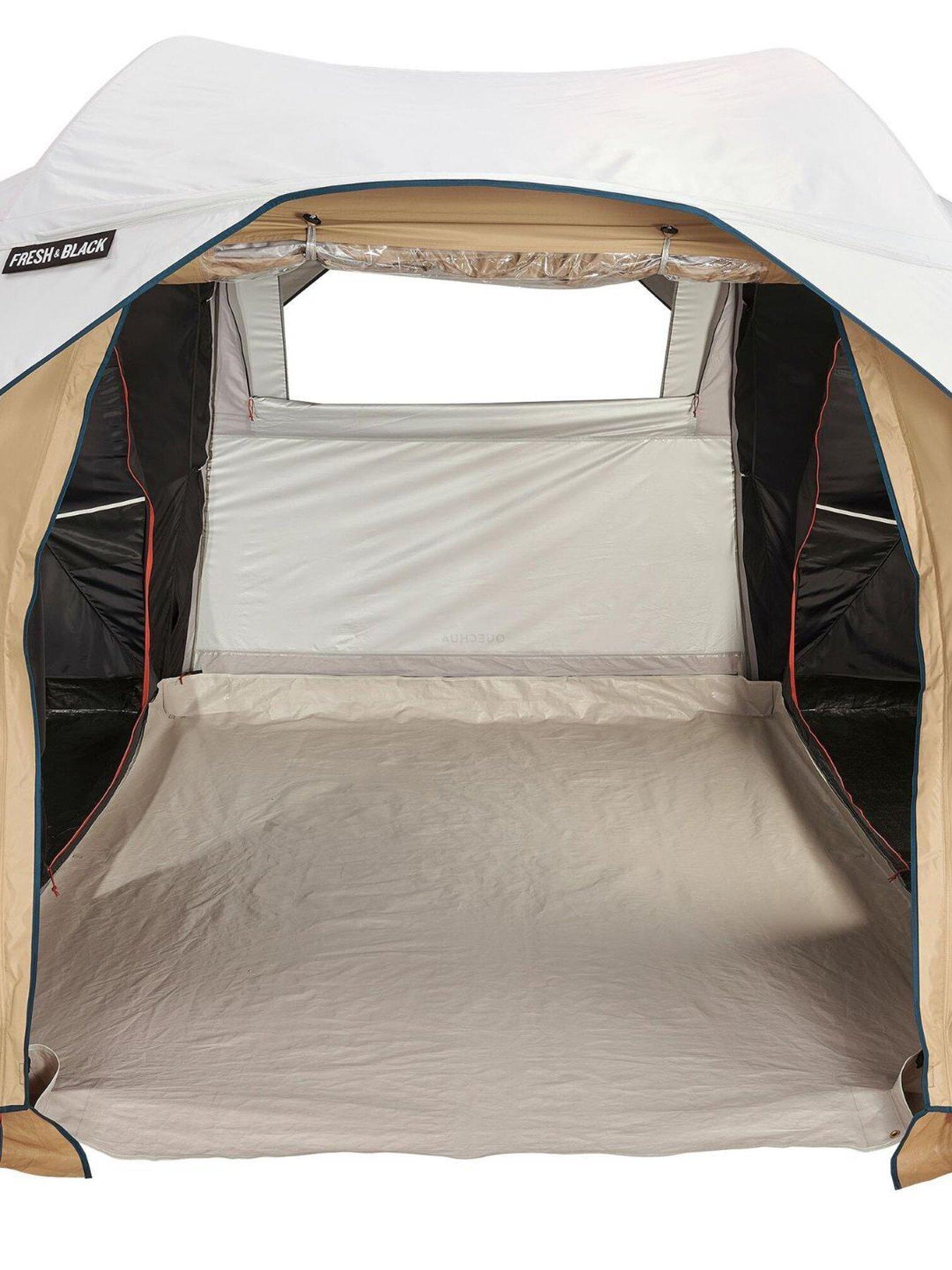 Image 5 of 8 of Decathlon 4-person, 2-bedroom Inflatable Camping Tent, Air Seconds 4.2