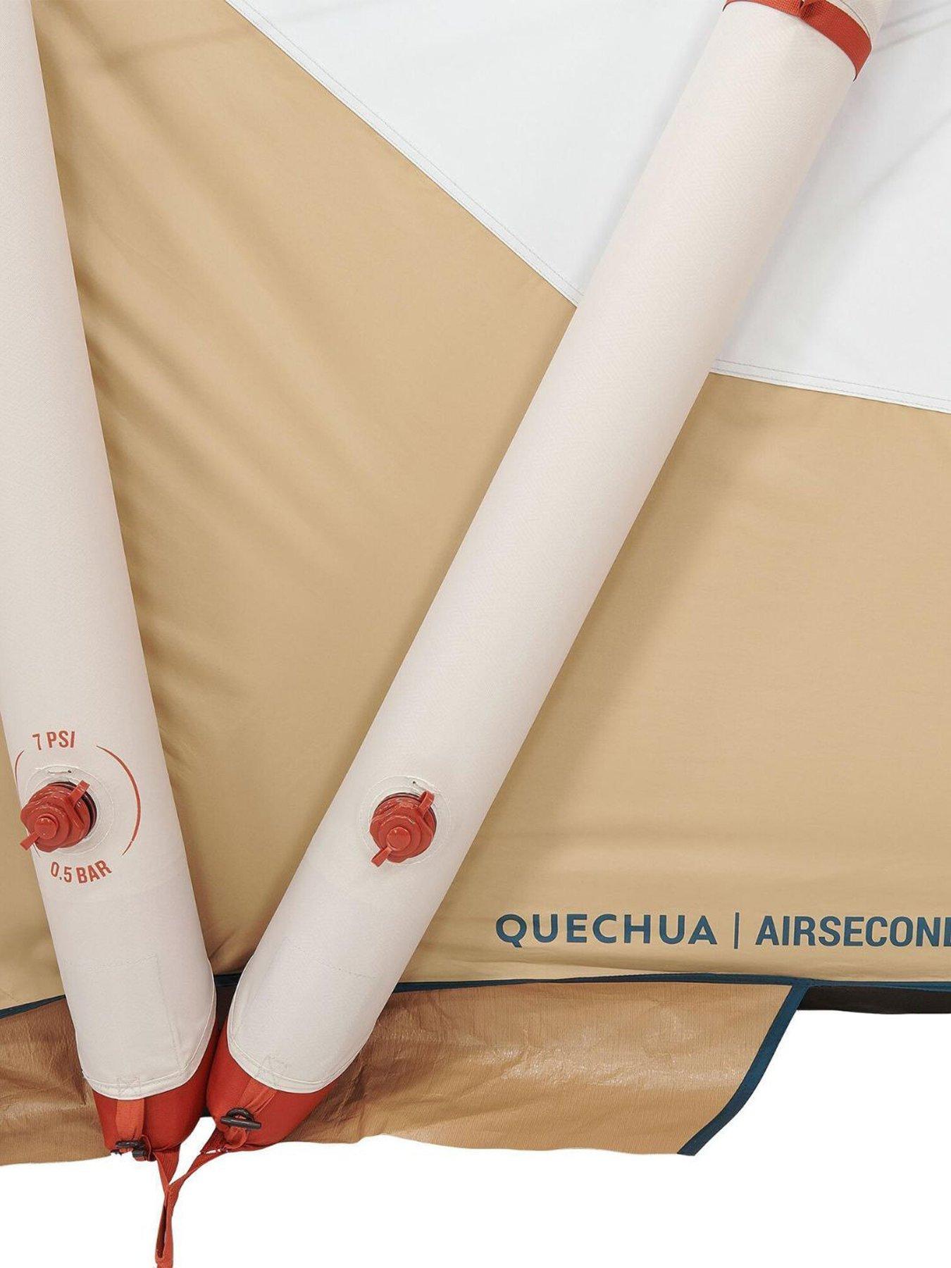 Image 6 of 8 of Decathlon 4-person, 2-bedroom Inflatable Camping Tent, Air Seconds 4.2