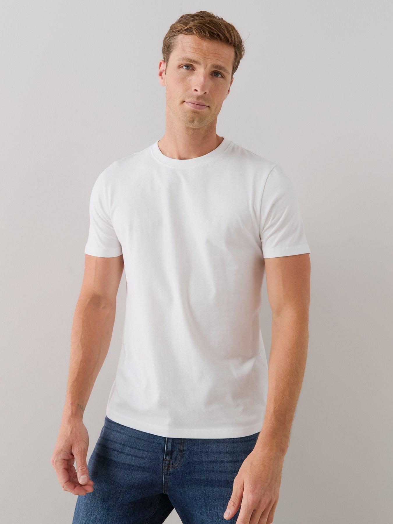 Image 2 of 7 of The Very Collection 5 Pack Essentials T-Shirts - Grey/Blue/White