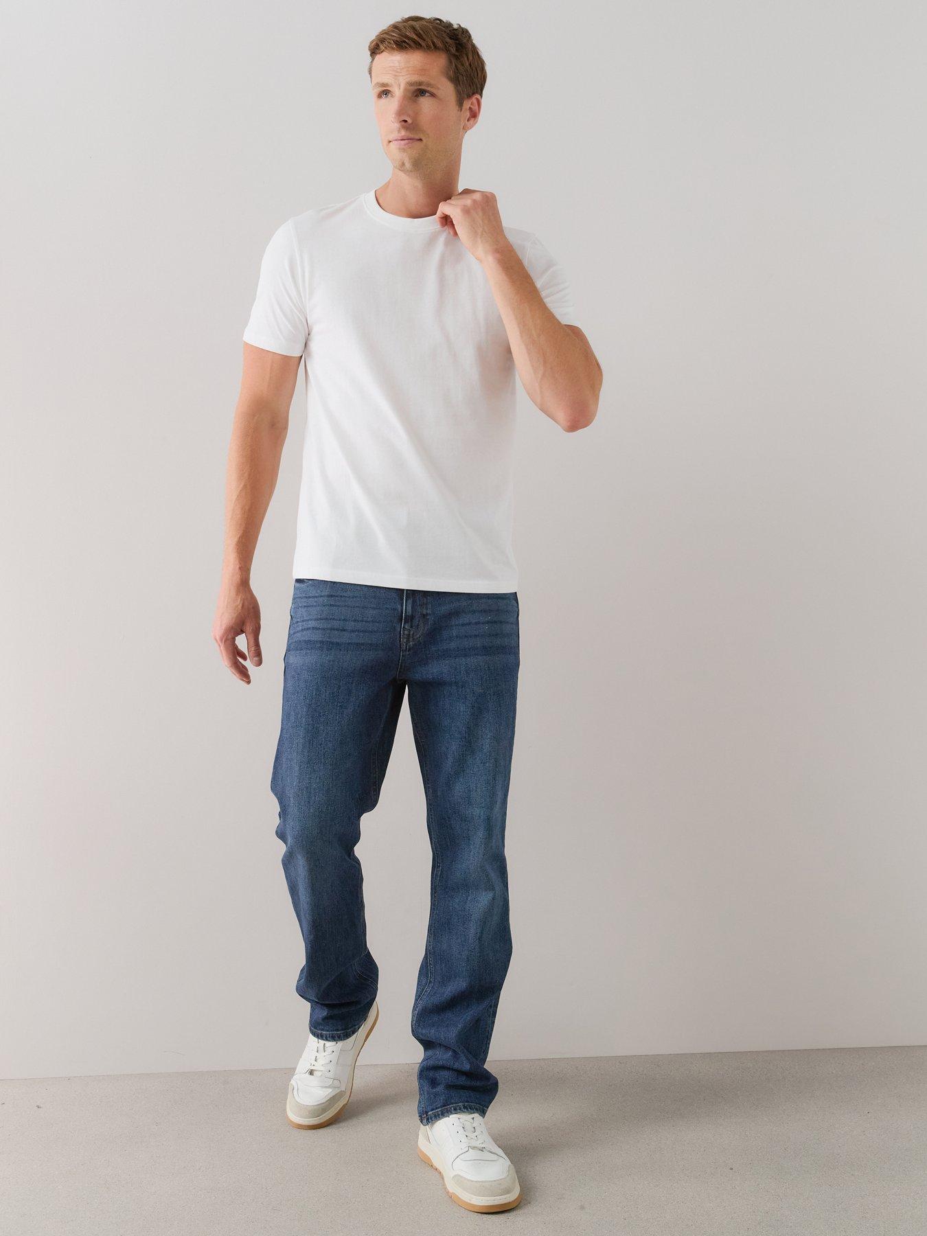 Image 4 of 7 of The Very Collection 5 Pack Essentials T-Shirts - Grey/Blue/White