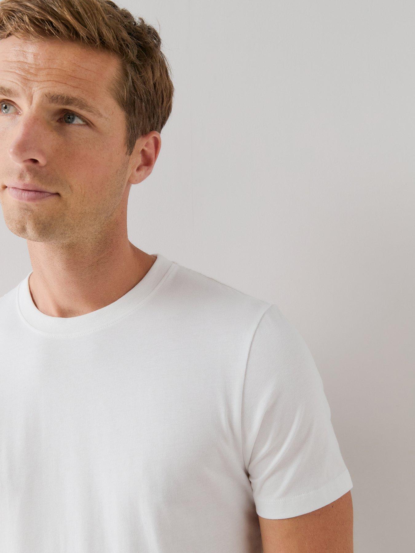 Image 7 of 7 of The Very Collection 5 Pack Essentials T-Shirts - Grey/Blue/White