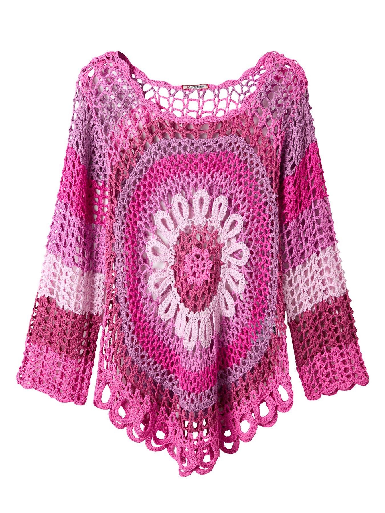 Image 6 of 6 of Joe Browns Summer Paradise Crochet Jumper - Pink