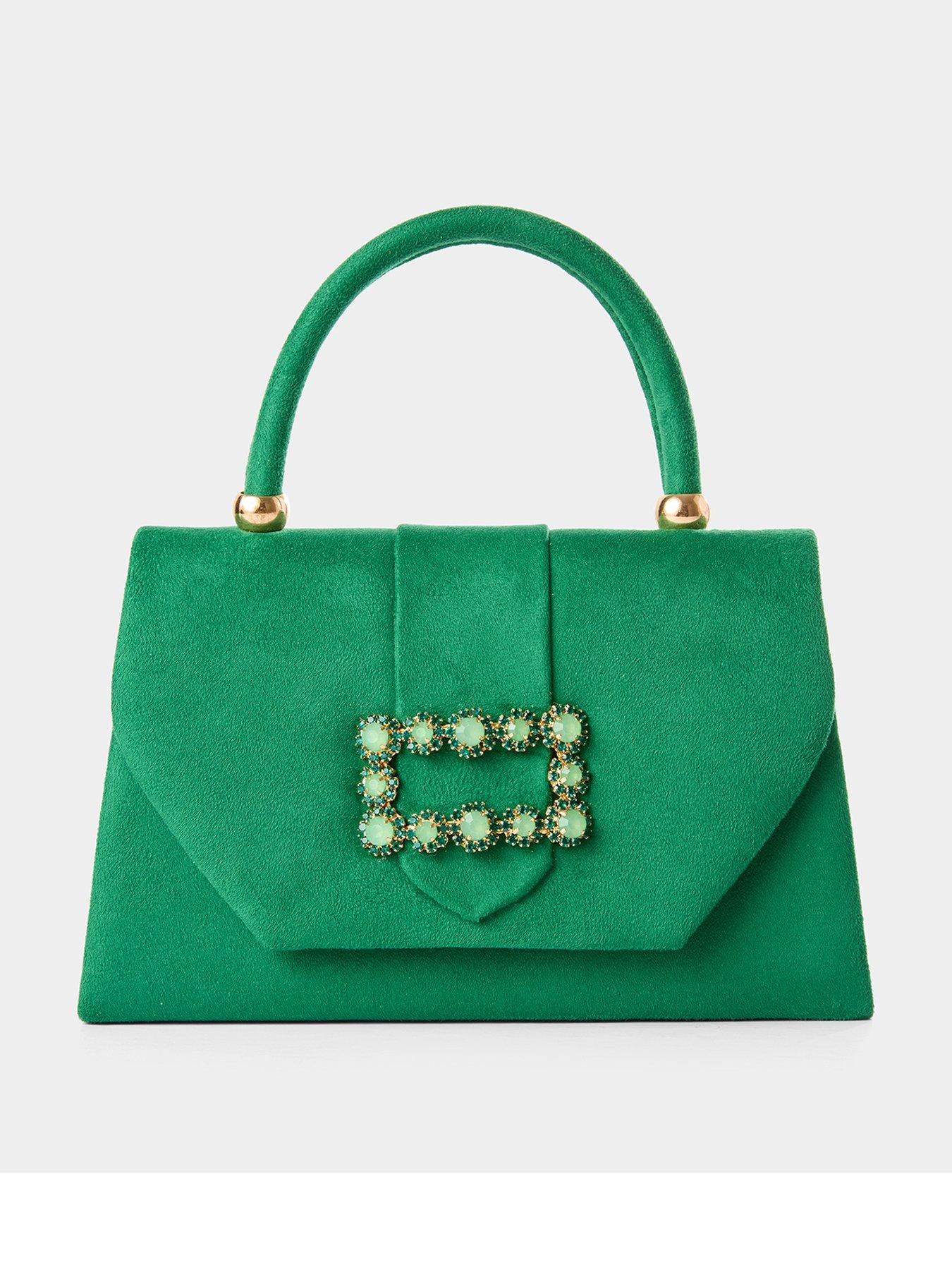 Joe Browns In Paris Jewelled Bag - Green