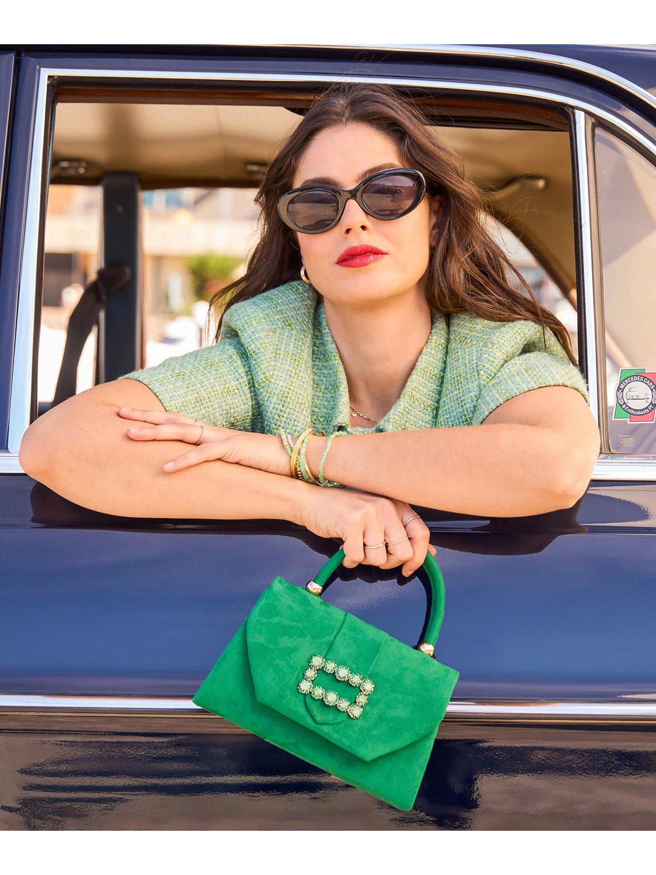 Image 2 of 7 of Joe Browns In Paris Jewelled Bag - Green