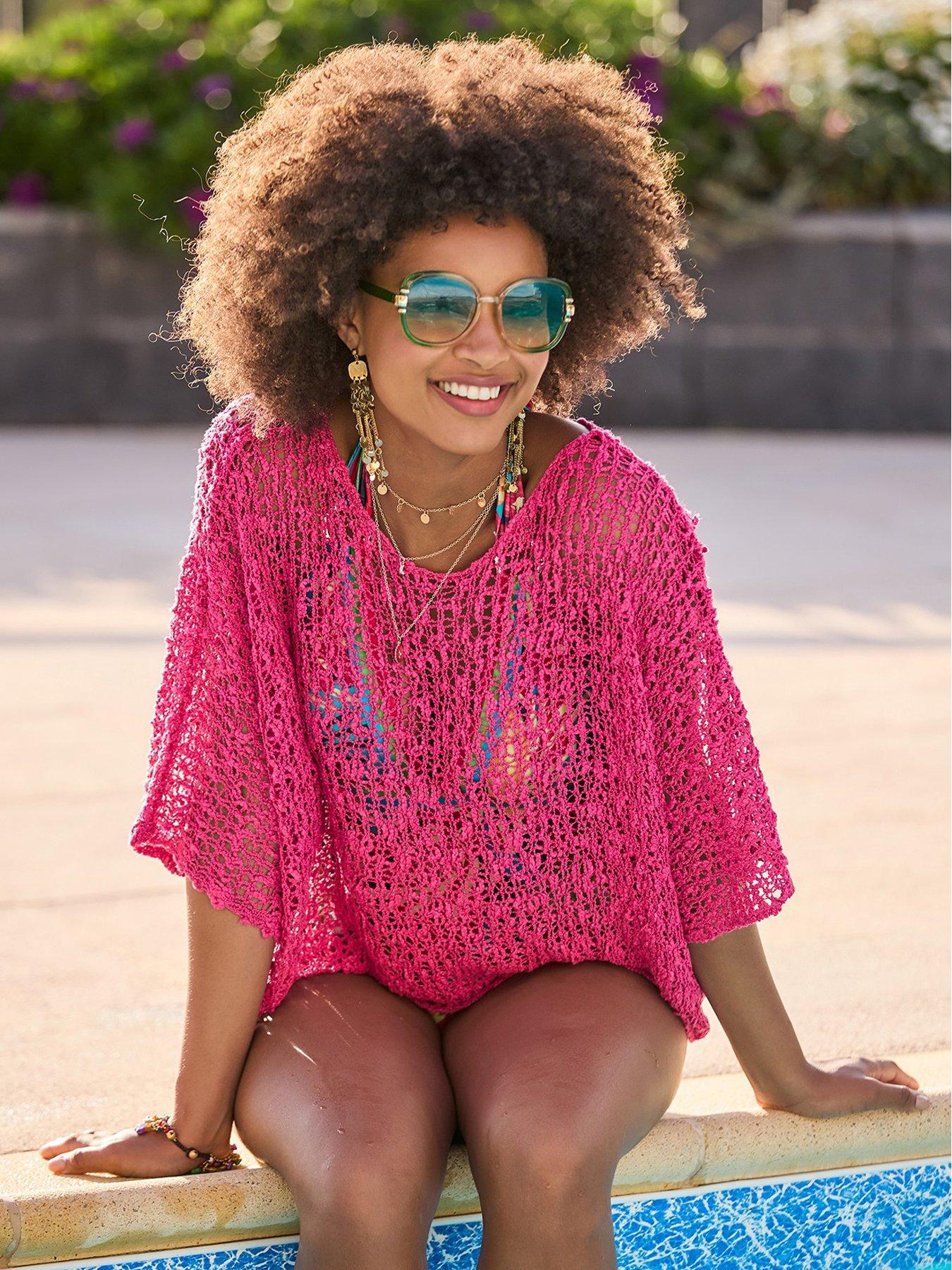 Image 1 of 3 of Joe Browns Breezy Popcorn Cover Up - Pink