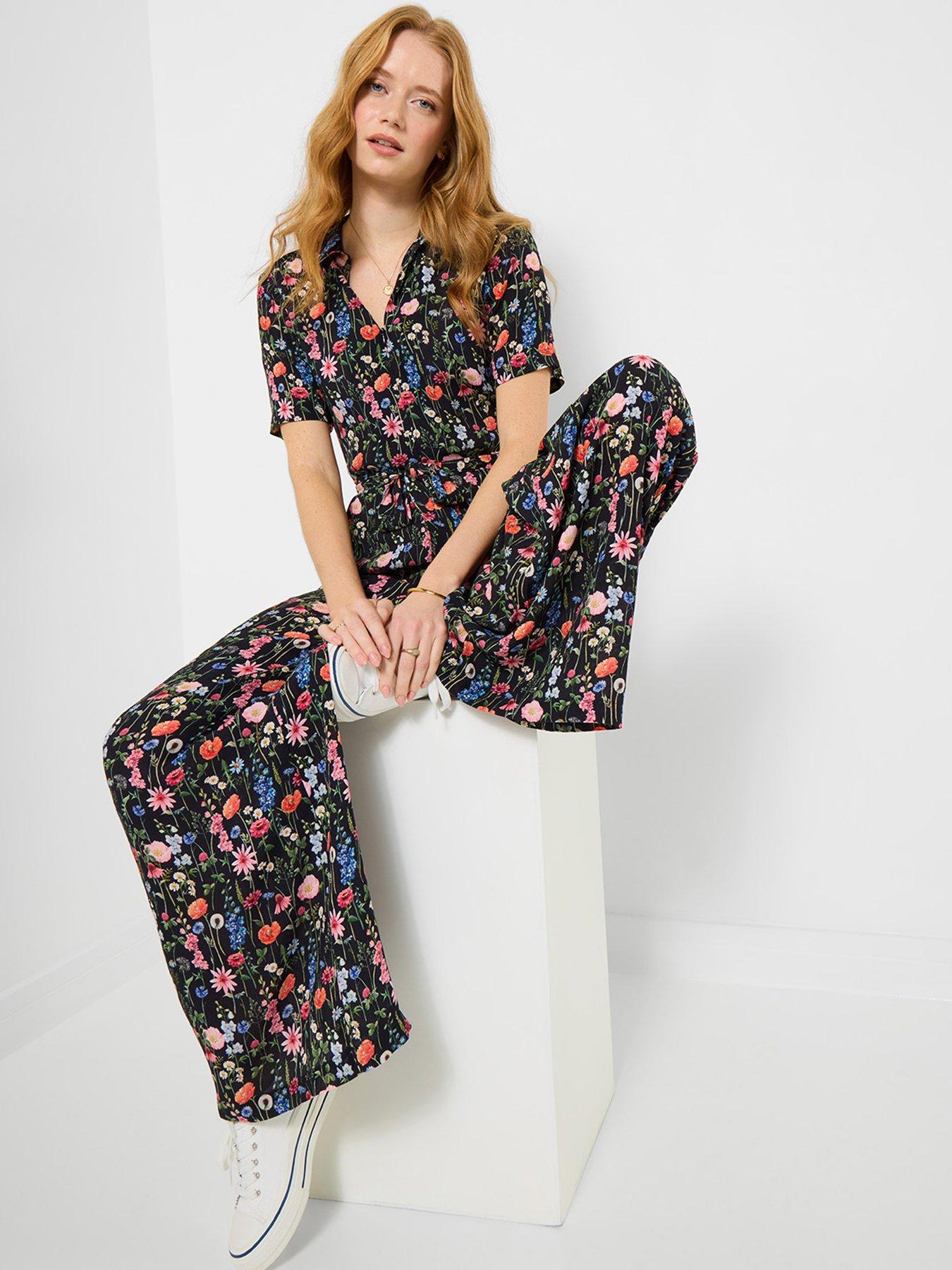Image 1 of 5 of Joe Browns In Bloom Floral Jumpsuit - Black