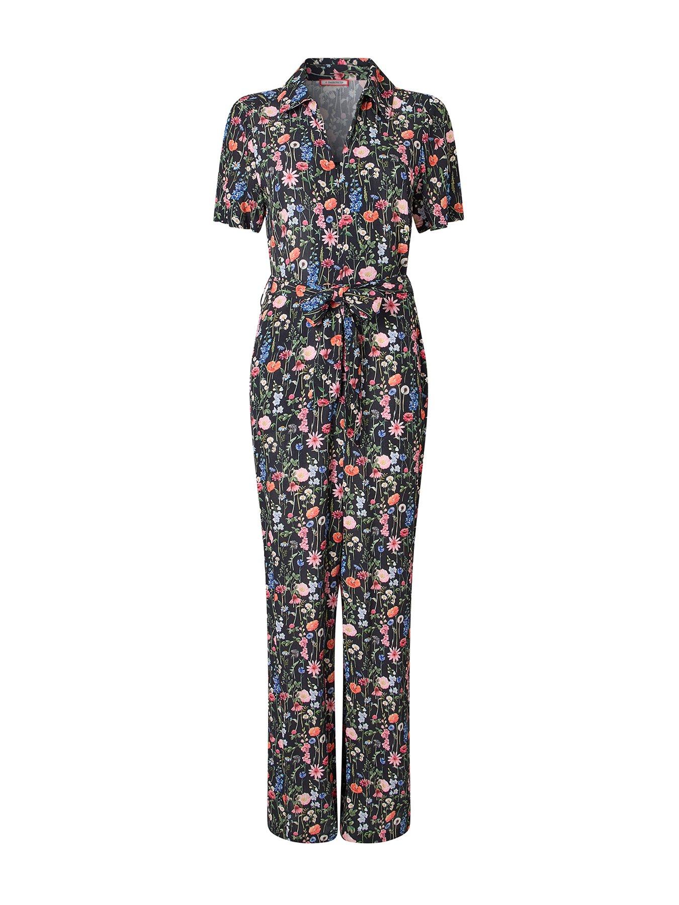 Image 5 of 5 of Joe Browns In Bloom Floral Jumpsuit - Black