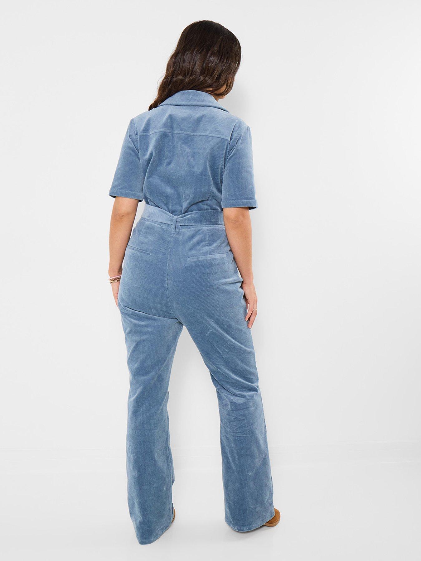 Image 3 of 6 of Joe Browns Pixie Stretch Cord Jumpsuit - Blue