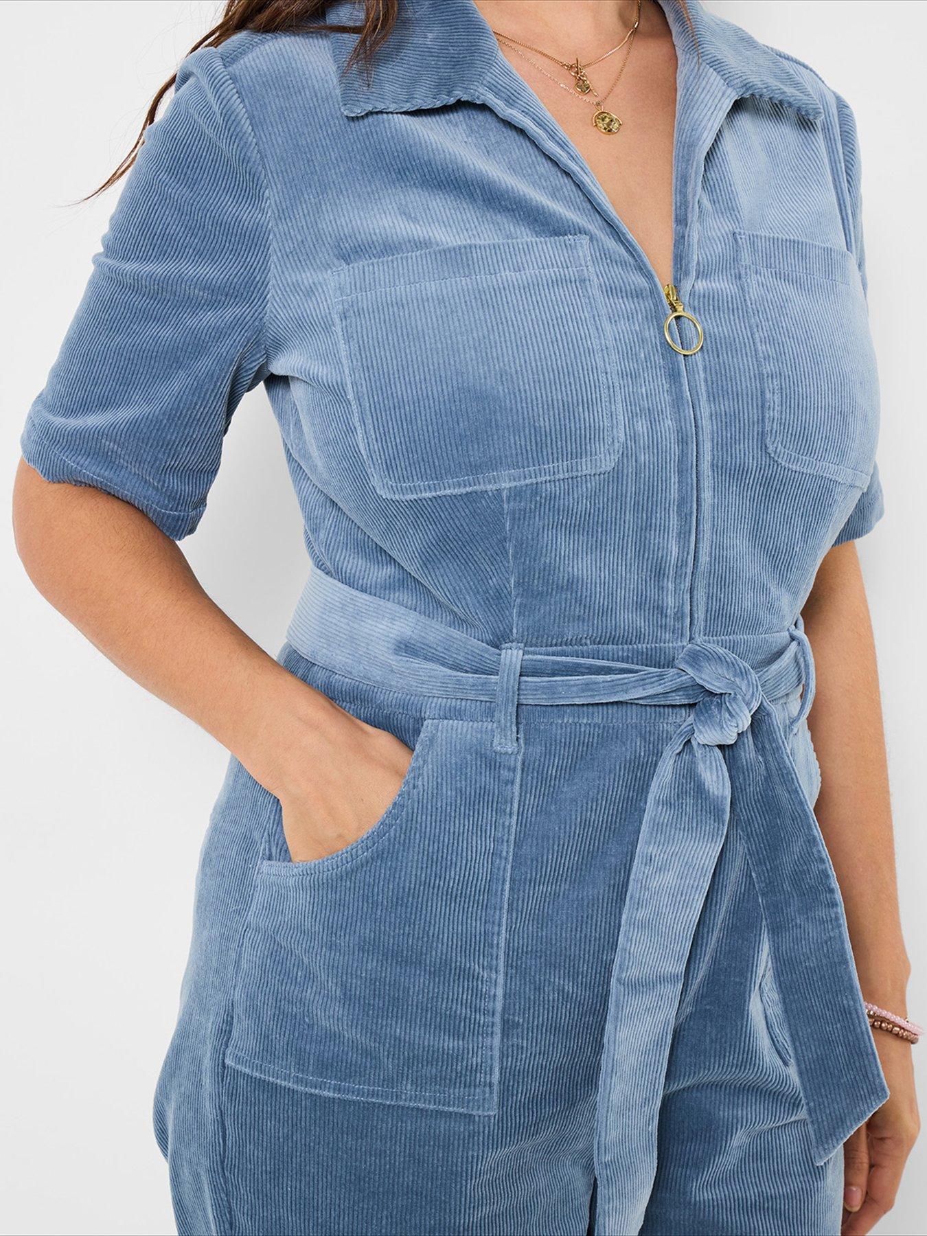 Image 5 of 6 of Joe Browns Pixie Stretch Cord Jumpsuit - Blue