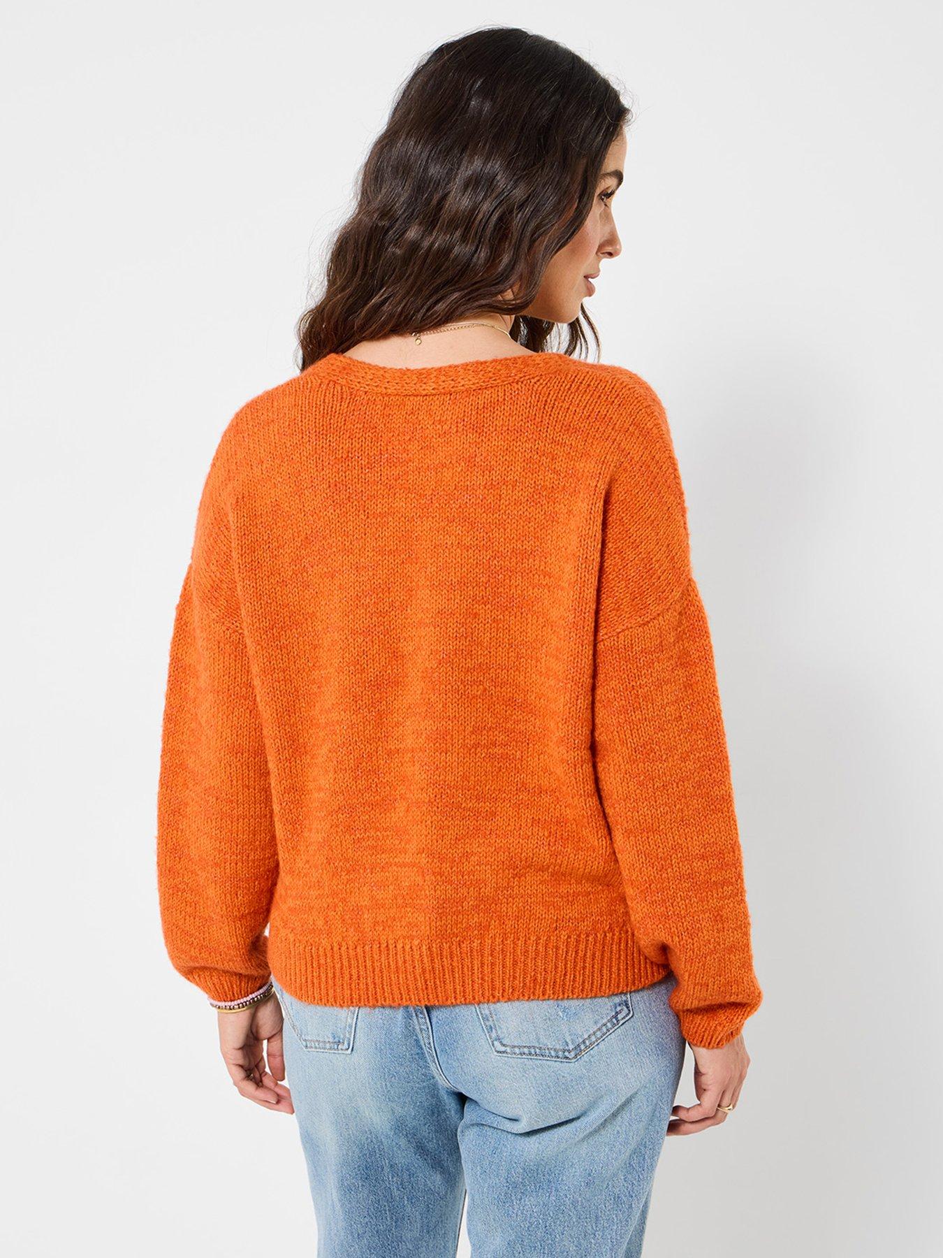 Image 2 of 5 of Joe Browns Celia V Neck Cardigan - Orange