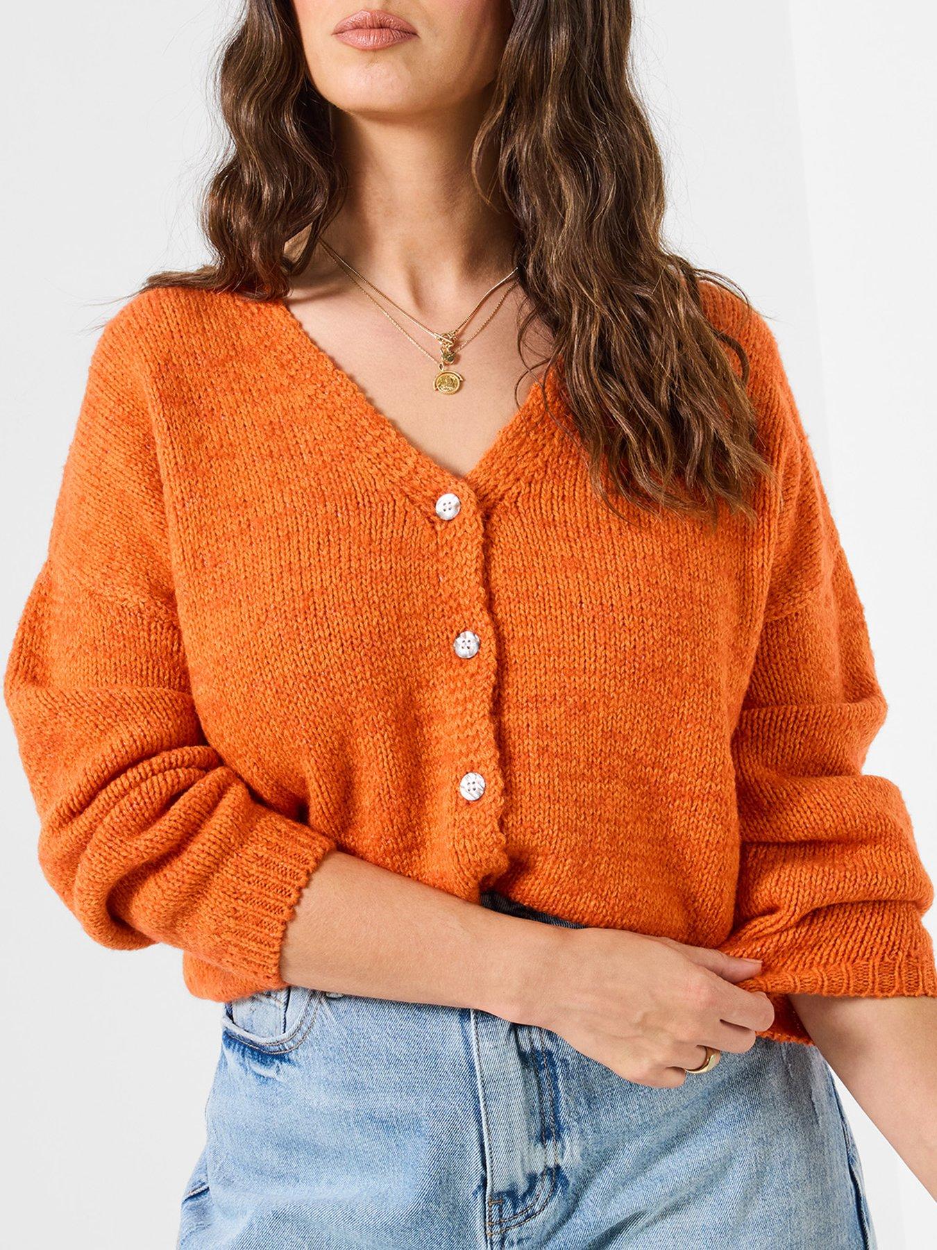 Image 4 of 5 of Joe Browns Celia V Neck Cardigan - Orange