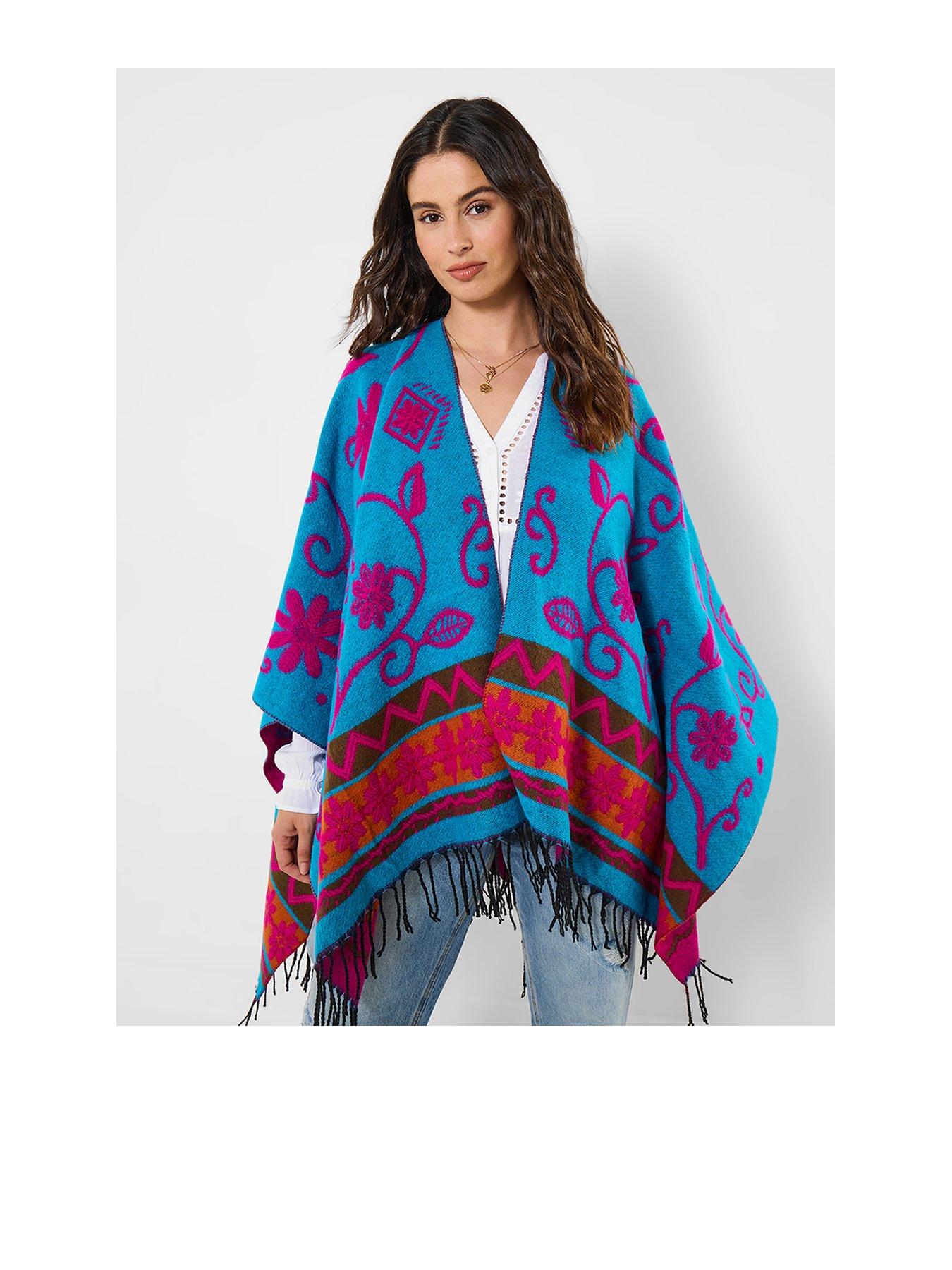 Joe Browns Warm Breezes Reversible Boho Wrap - Pink