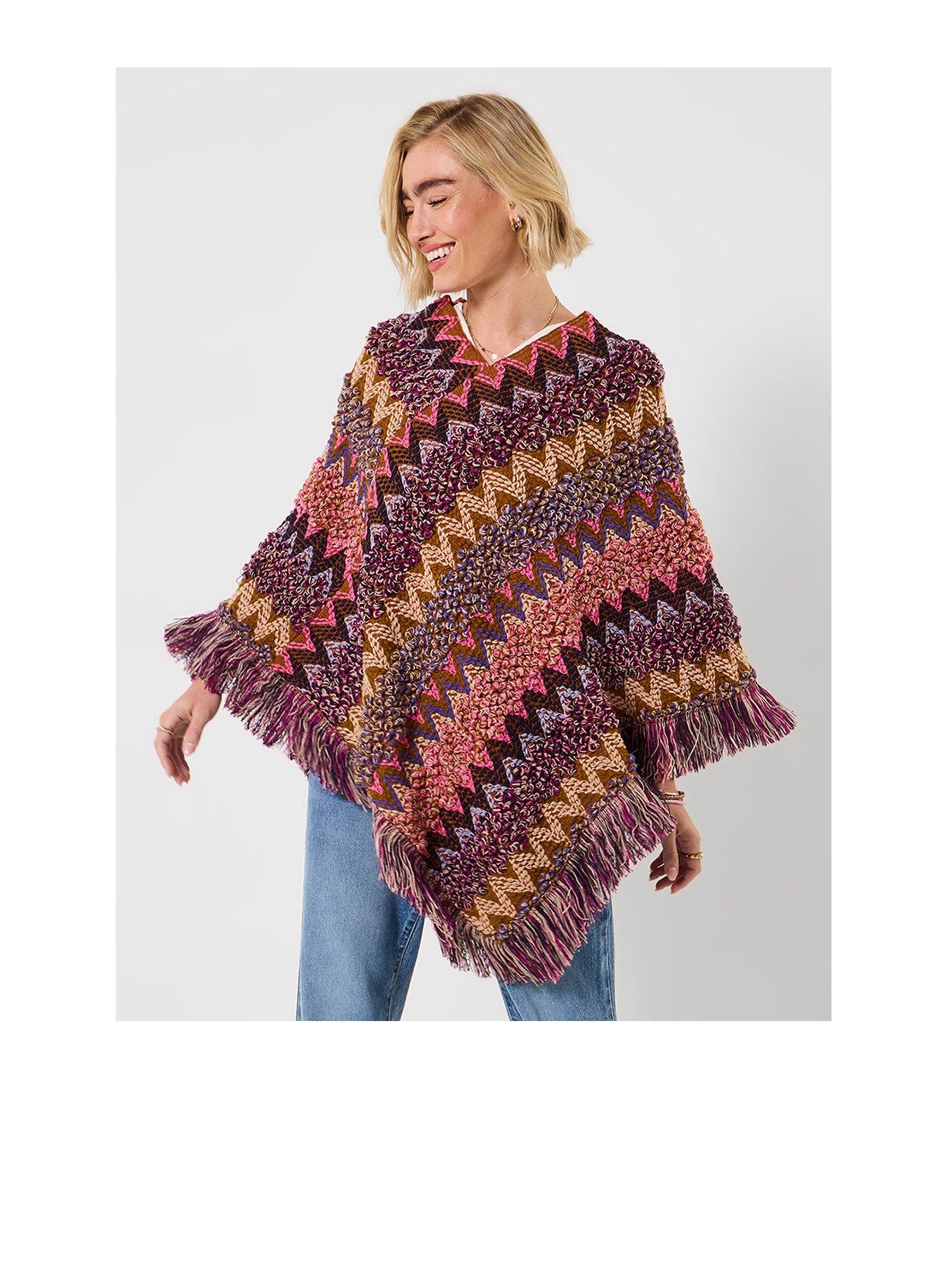 Joe Browns Free And Funky Knit Poncho - Multi