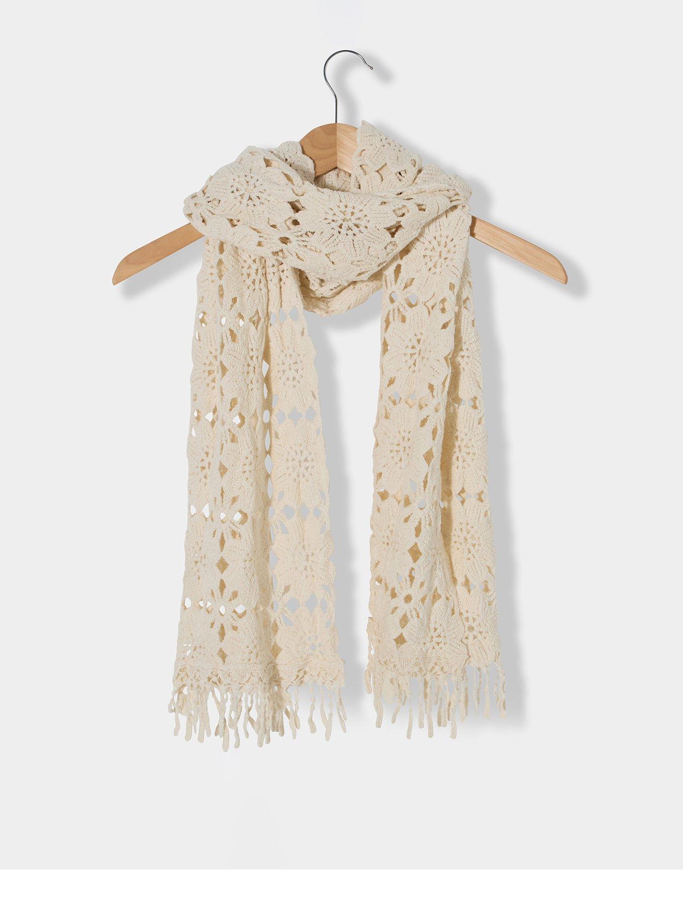Joe Browns Crochet Scarf - White